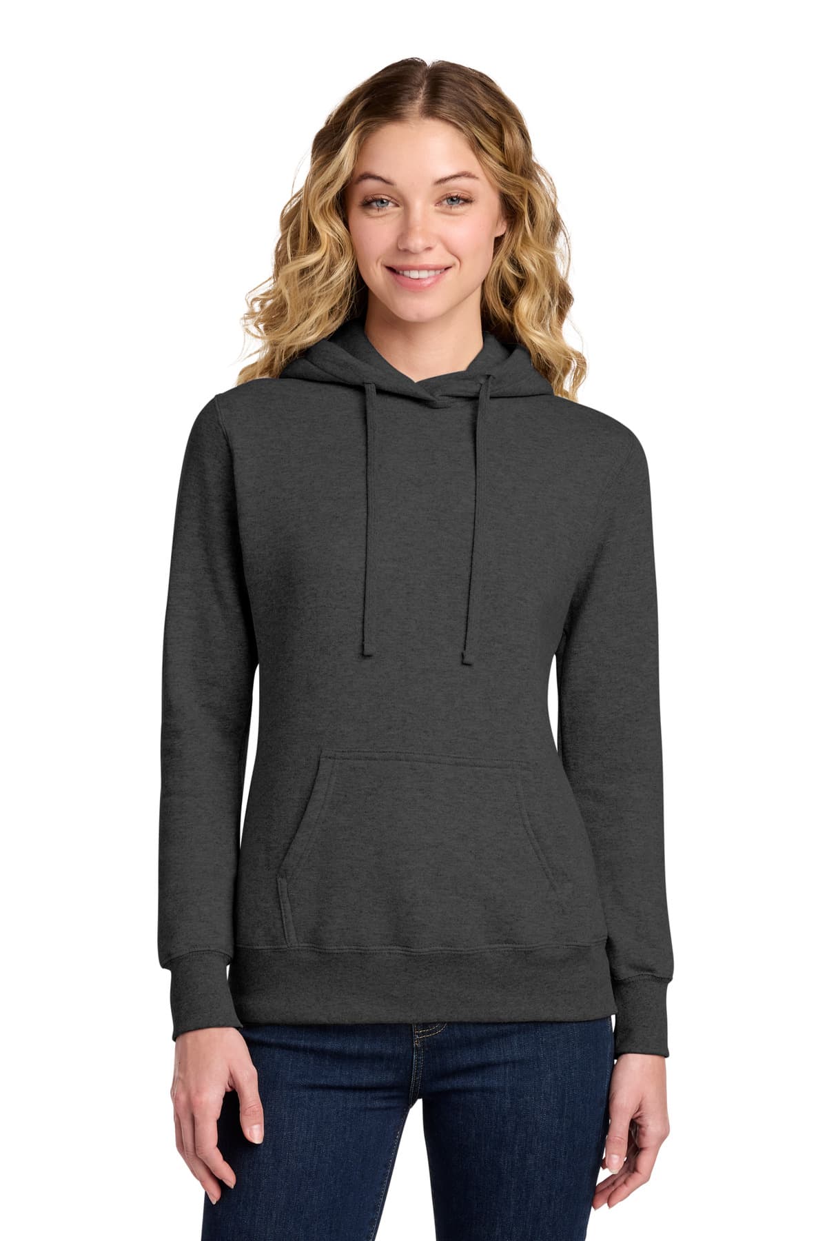 Port & Co  Women's Core Fleece Pullover Hooded Sweatshirt LPC78H thumbnail 4
