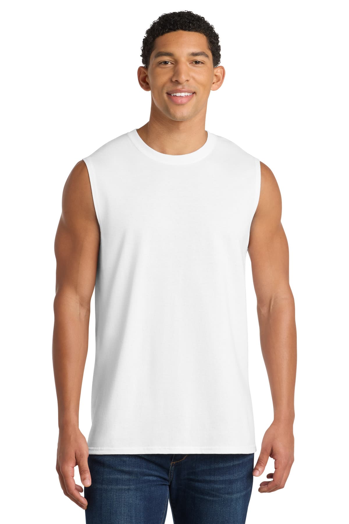 Port & Co  Core Cotton Sleeveless Tee. PC54SL thumbnail 2