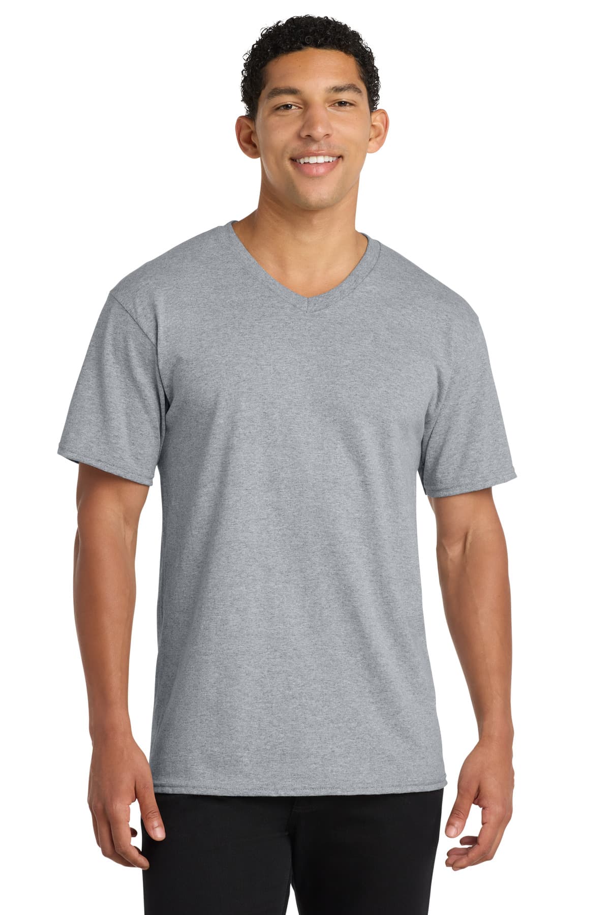Port & Co  Core Cotton V-Neck Tee. PC54V thumbnail 3