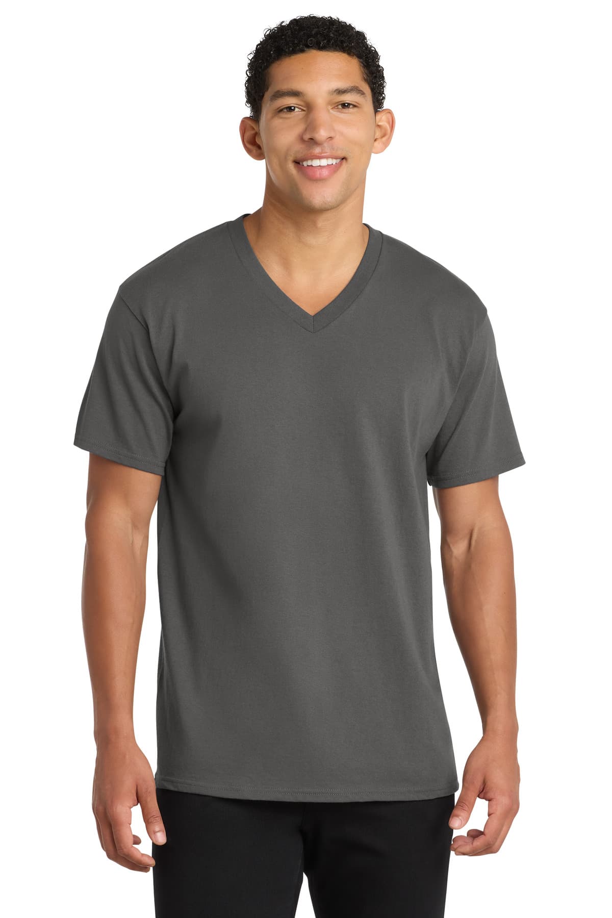 Port & Co  Core Cotton V-Neck Tee. PC54V thumbnail 4