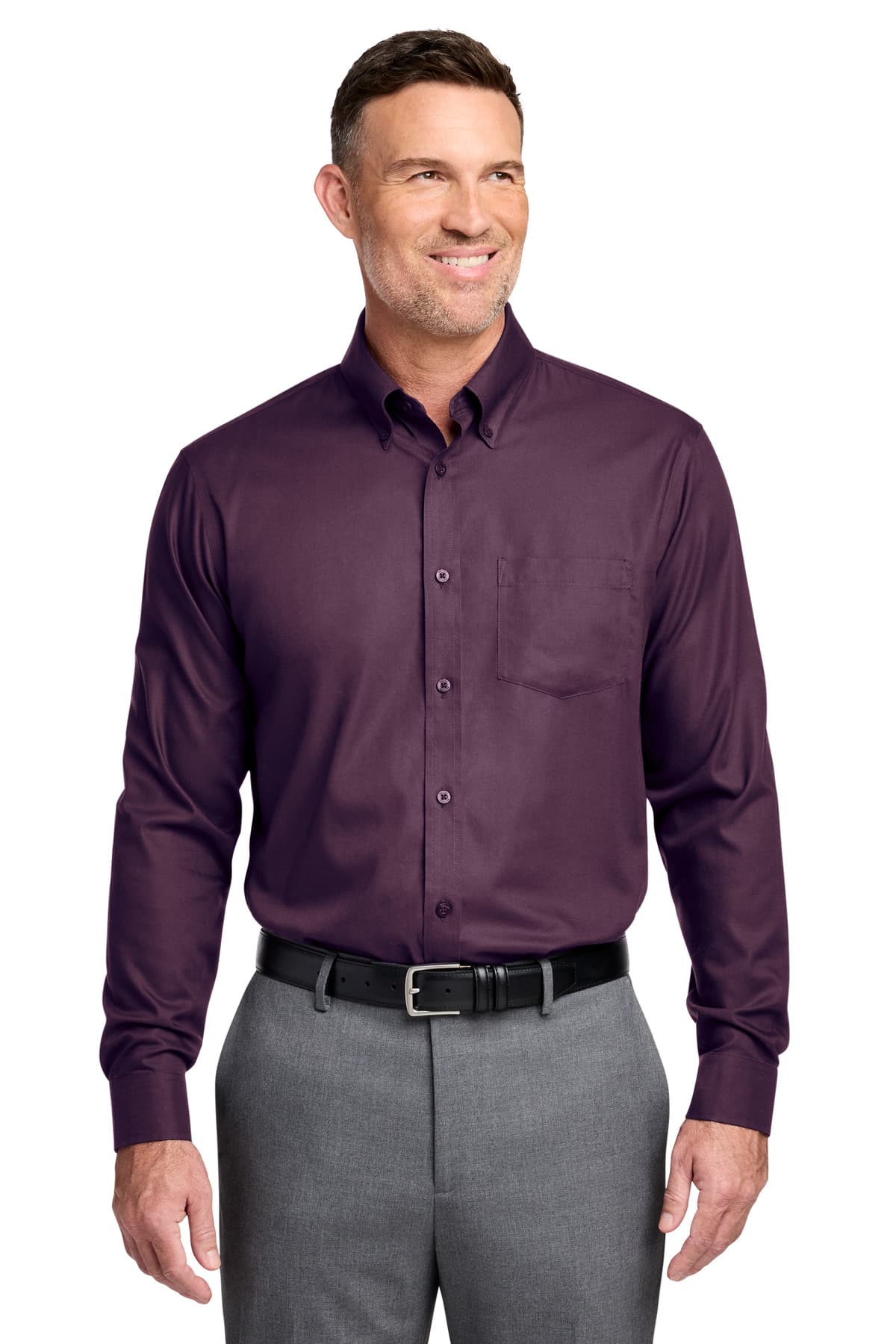 Brooks Brothers ® Wrinkle-Free Stretch Nailhead Shirt BB18002 thumbnail 5