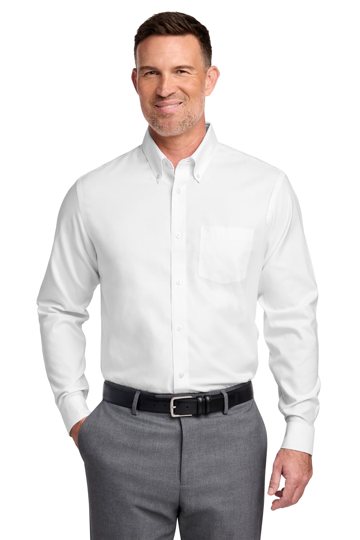 Brooks Brothers ® Wrinkle-Free Stretch Nailhead Shirt BB18002 thumbnail 4
