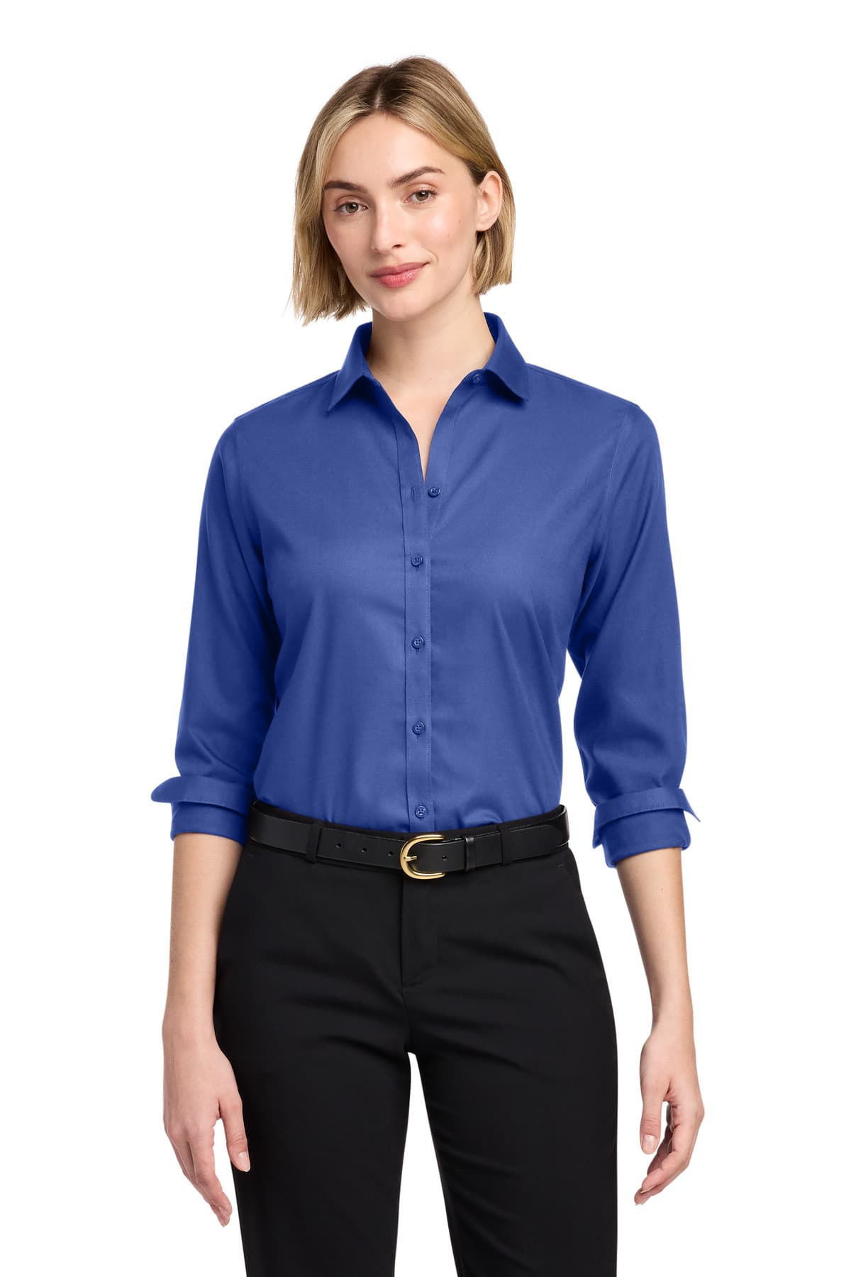 Brooks Brothers ® Women's Wrinkle-Free Stretch Nailhead Shirt BB18003 thumbnail 2