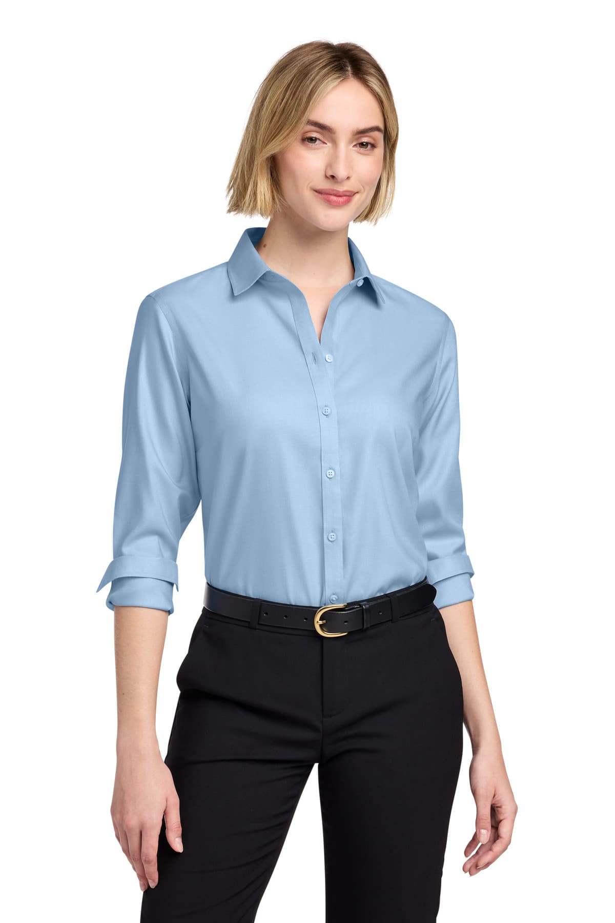 Brooks Brothers ® Women's Wrinkle-Free Stretch Nailhead Shirt BB18003 thumbnail 4