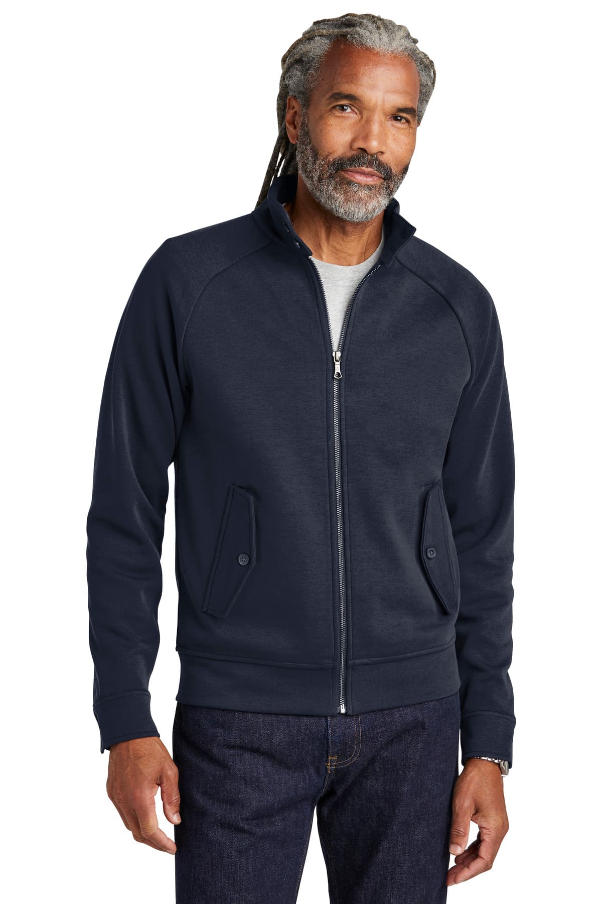 Brooks Brothers ® Double-Knit Full-Zip BB18210 thumbnail 3