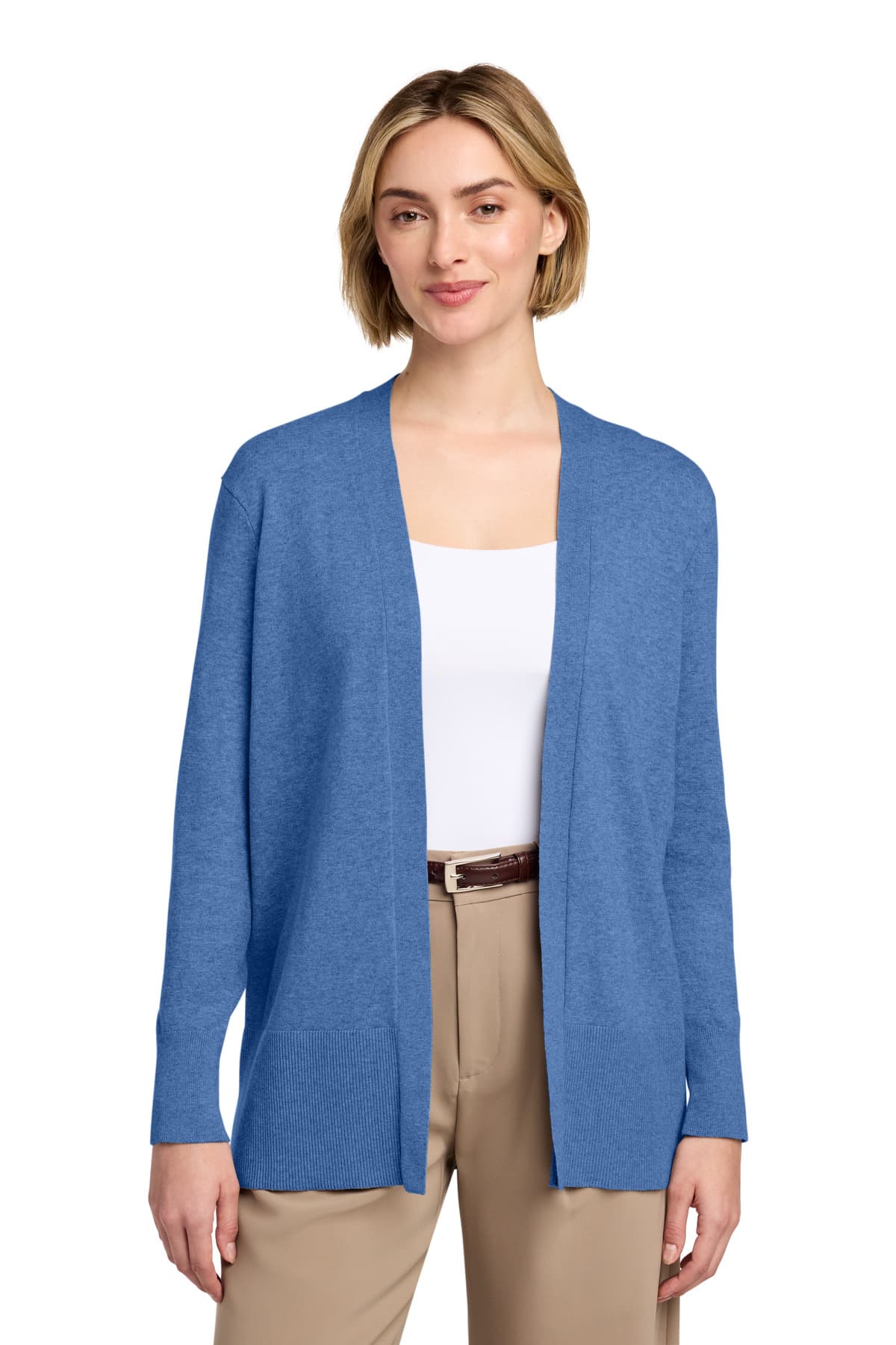 Brooks Brothers ® Women's Cotton Stretch Long Cardigan Sweater BB18403 thumbnail 2