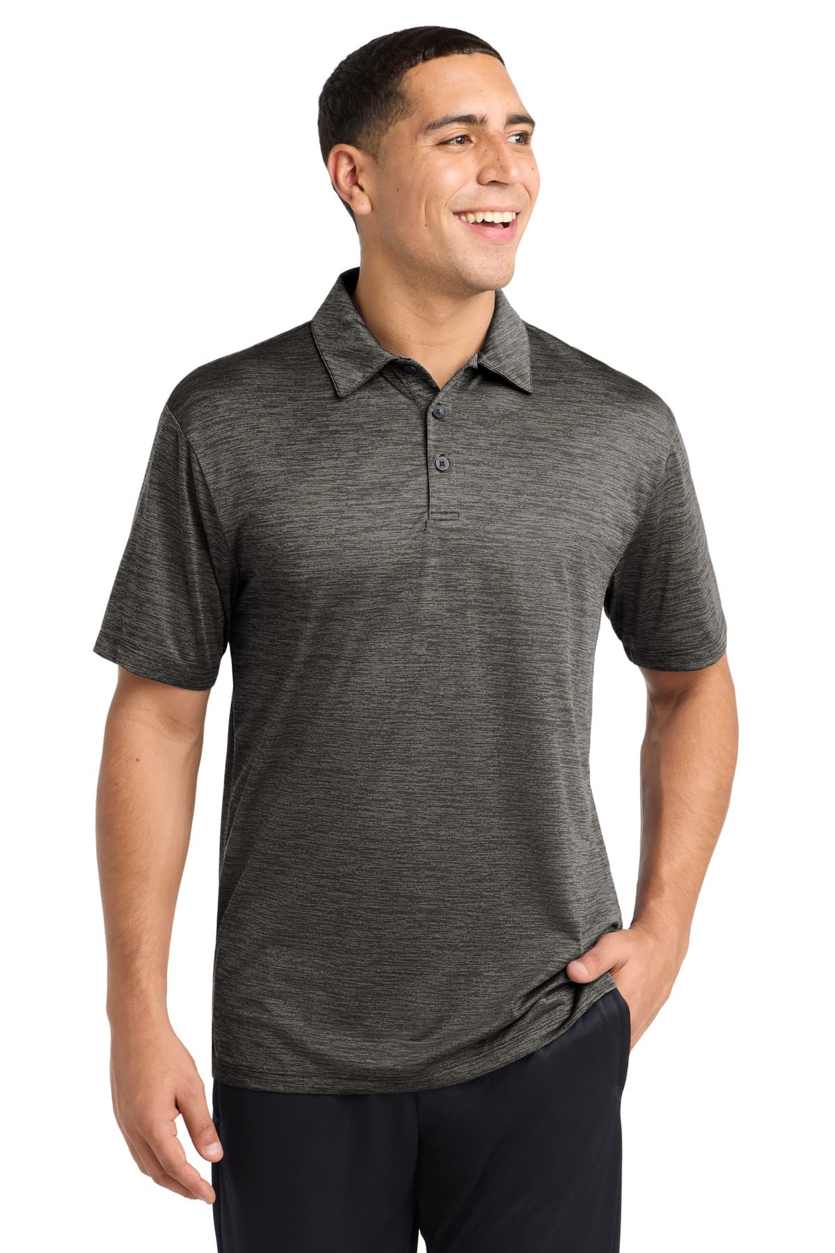 Sport-Tek ® PosiCharge ® Electric Heather Polo. ST590 thumbnail 5
