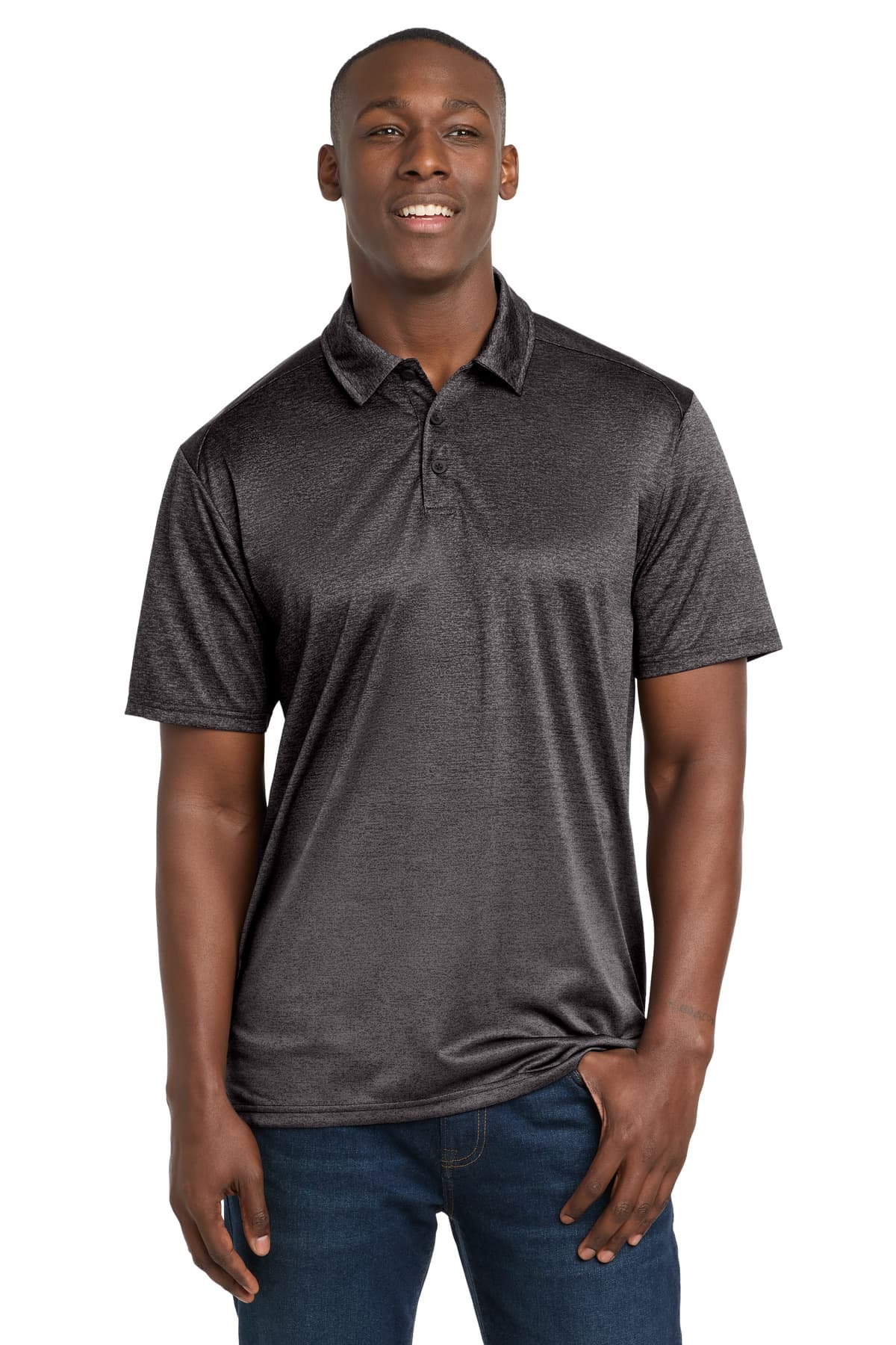 Sport-Tek ® Ombre Heather Polo. ST671 thumbnail 4
