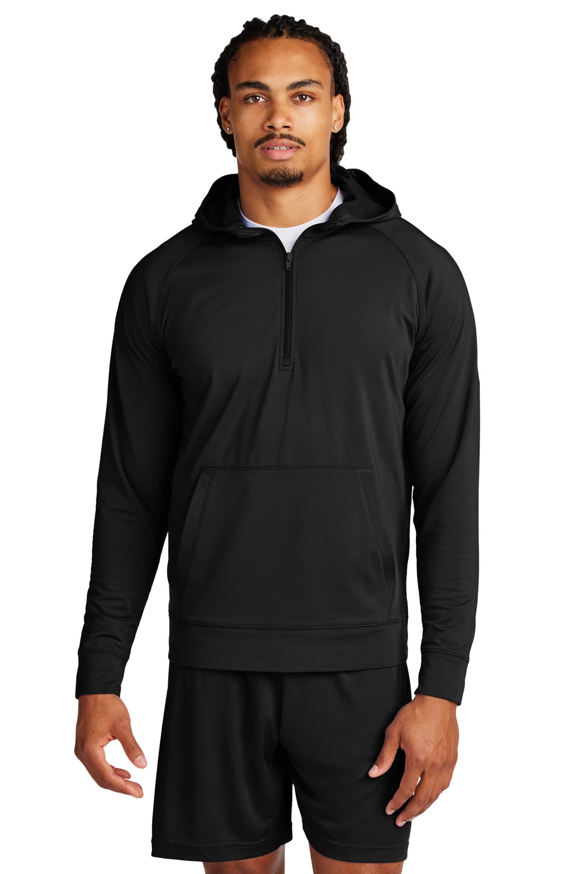 Sport-Tek ® Sport-Wick ® Stretch 1/2-Zip Hoodie ST856 thumbnail 2