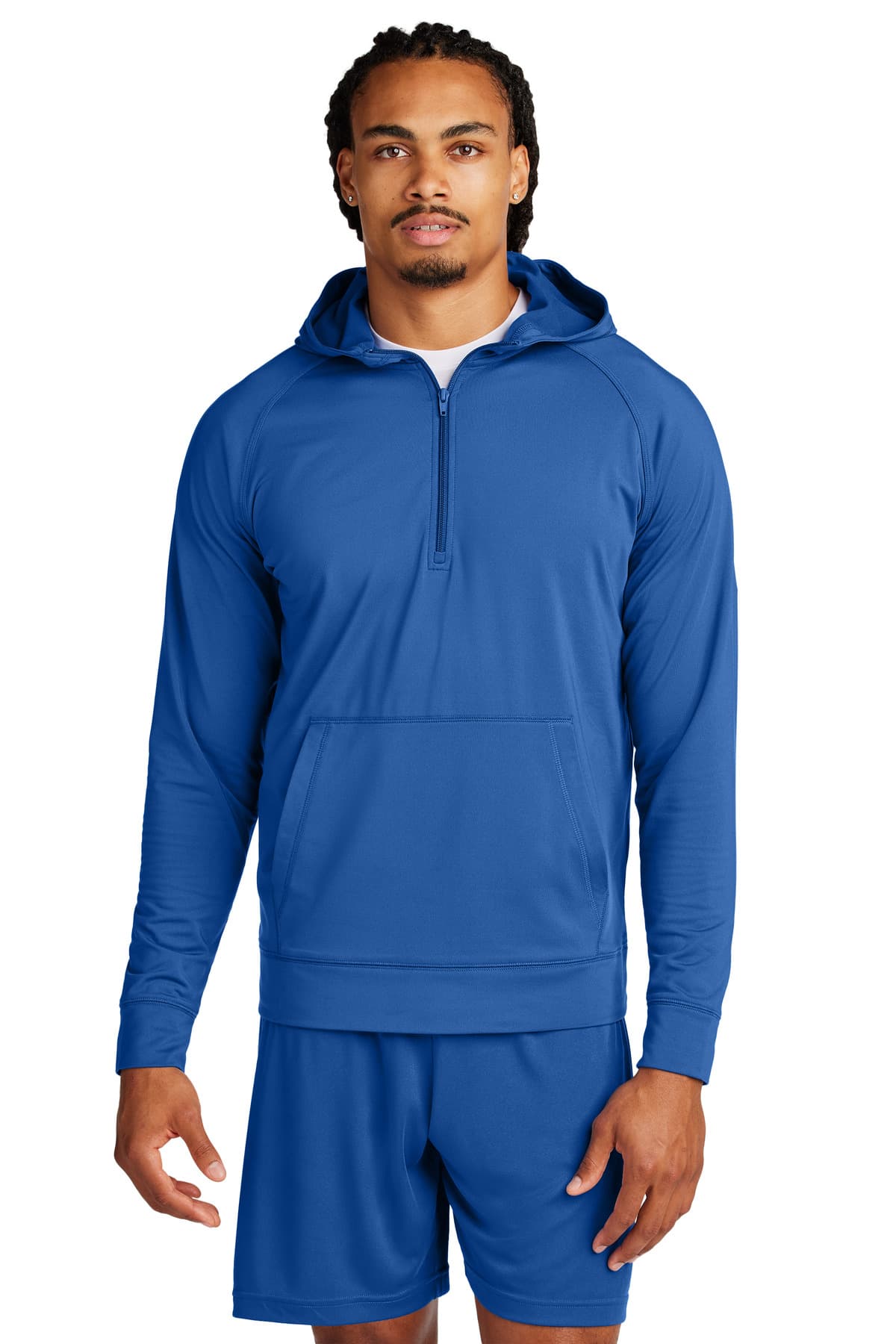 Sport-Tek ® Sport-Wick ® Stretch 1/2-Zip Hoodie ST856 thumbnail 2