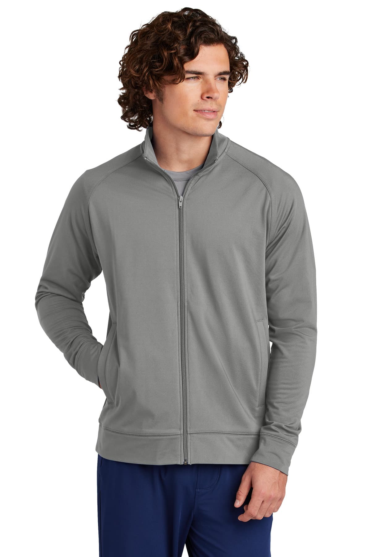Sport-Tek ® Sport-Wick ® Stretch Full-Zip Cadet Jacket ST857 thumbnail 3