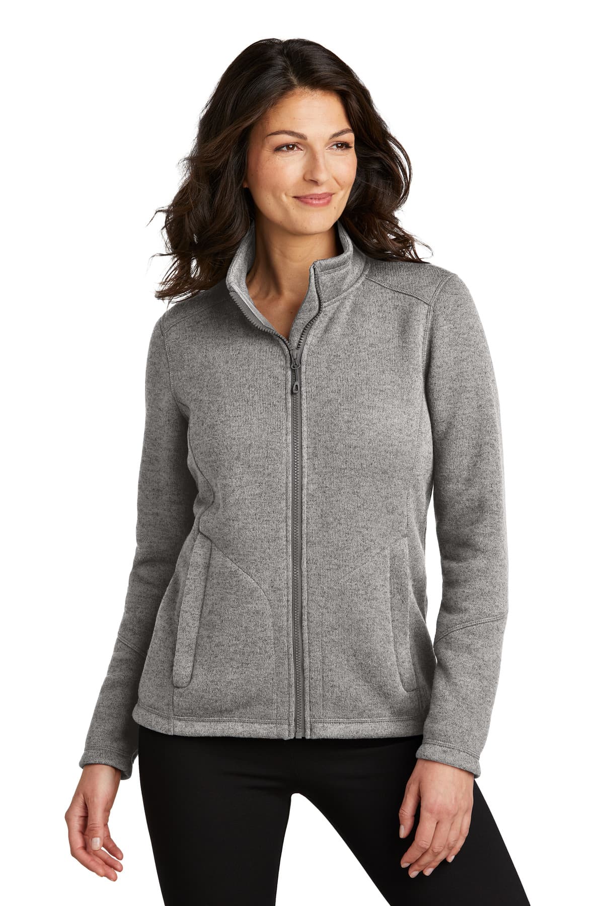 Port Authority ® Women's Arc Sweater Fleece Jacket L428 thumbnail 2