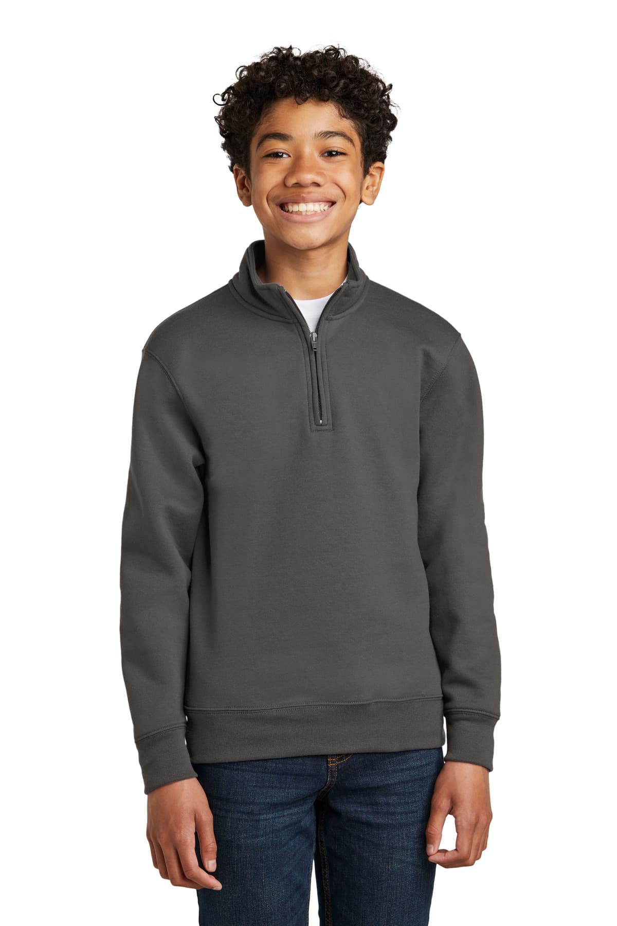 Port & Co  Youth Core Fleece 1/4-Zip Pullover Sweatshirt PC78YQ thumbnail 3