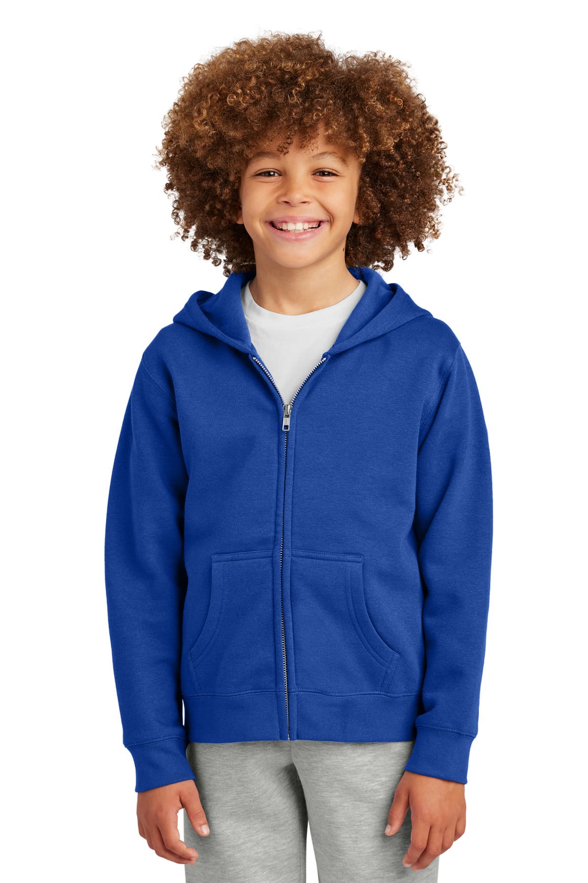 District ® Youth V.I.T.  Fleece Full-Zip Hoodie DT6102Y thumbnail 4