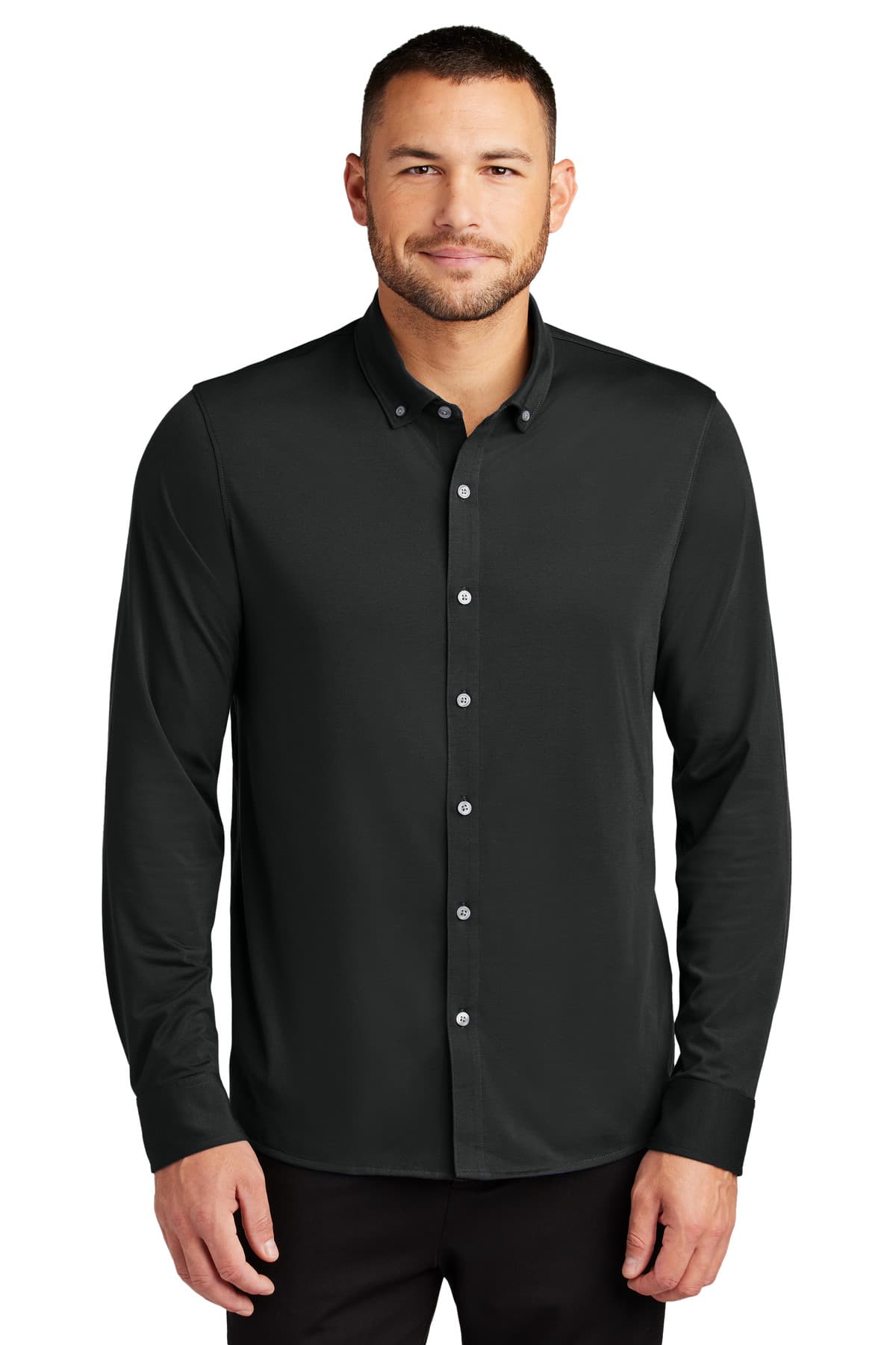 Mercer+Mettle ® Stretch Jersey Long Sleeve Shirt MM1018 thumbnail 3