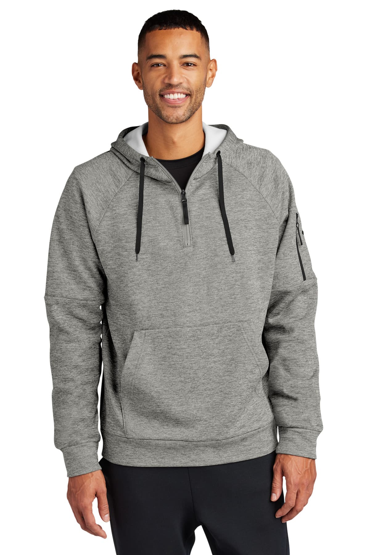 Nike Therma-FIT Pocket 1/4-Zip Fleece Hoodie NKFD9742 thumbnail 3