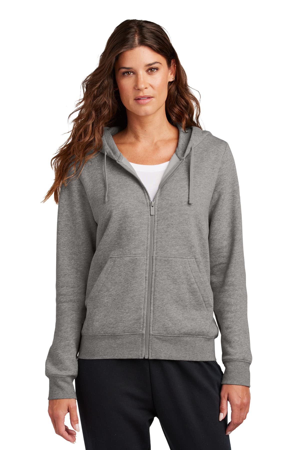 Nike Women's Club Fleece Sleeve Swoosh Full-Zip Hoodie NKFD9890 thumbnail 2