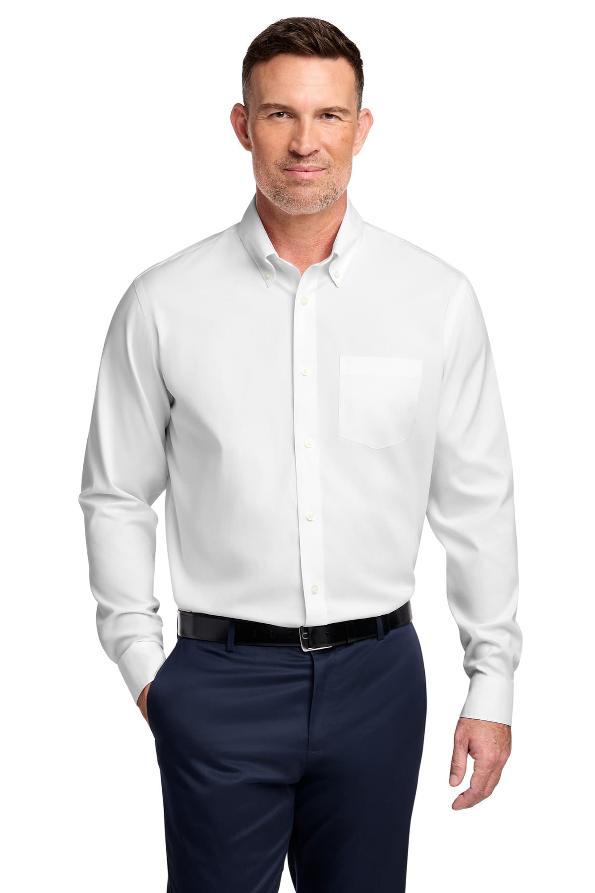 Brooks Brothers ® Tall Wrinkle-Free Stretch Pinpoint Shirt TBB18000 thumbnail 5