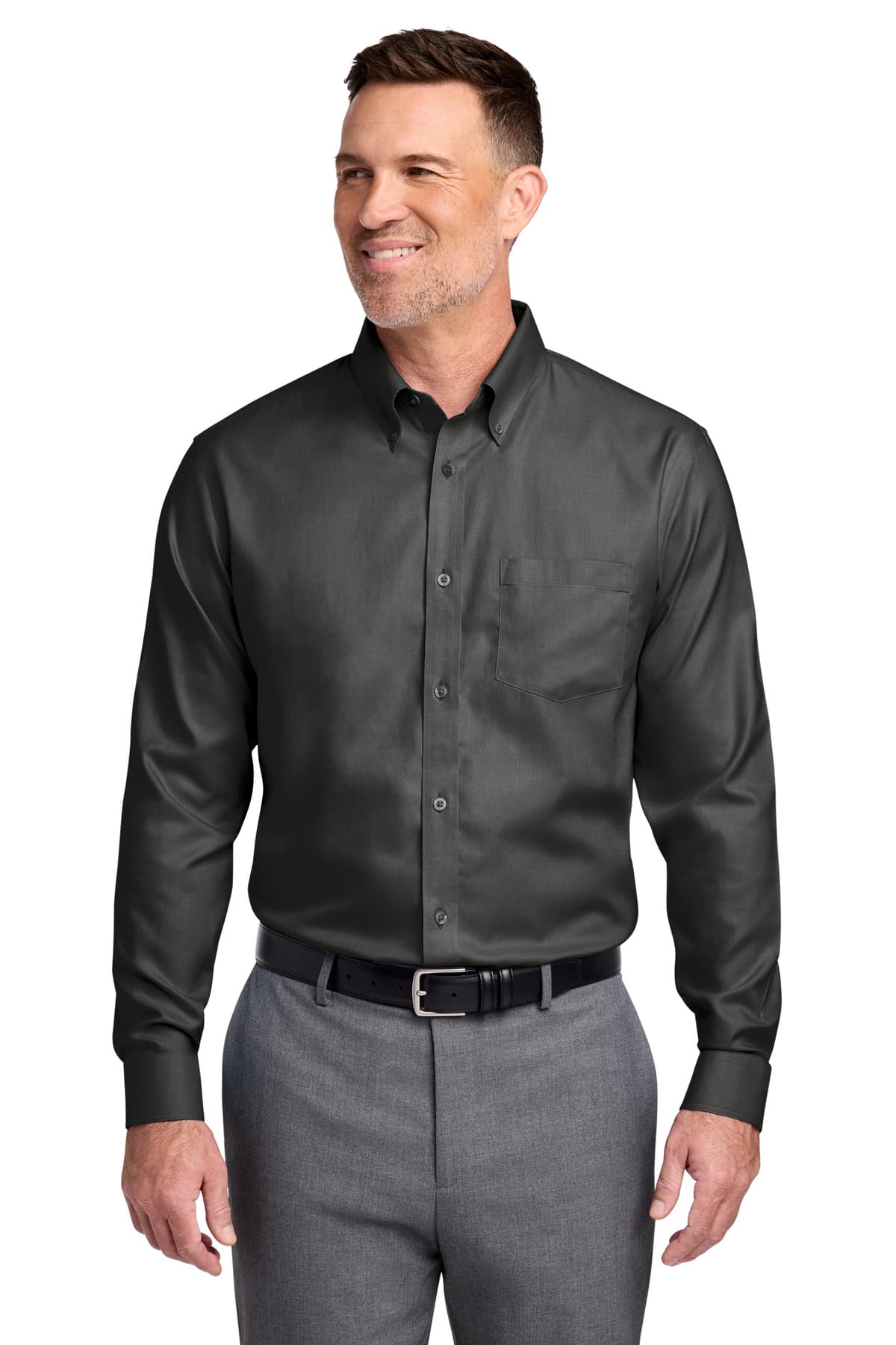 Brooks Brothers ® Tall Wrinkle-Free Stretch Nailhead Shirt TBB18002 thumbnail 3