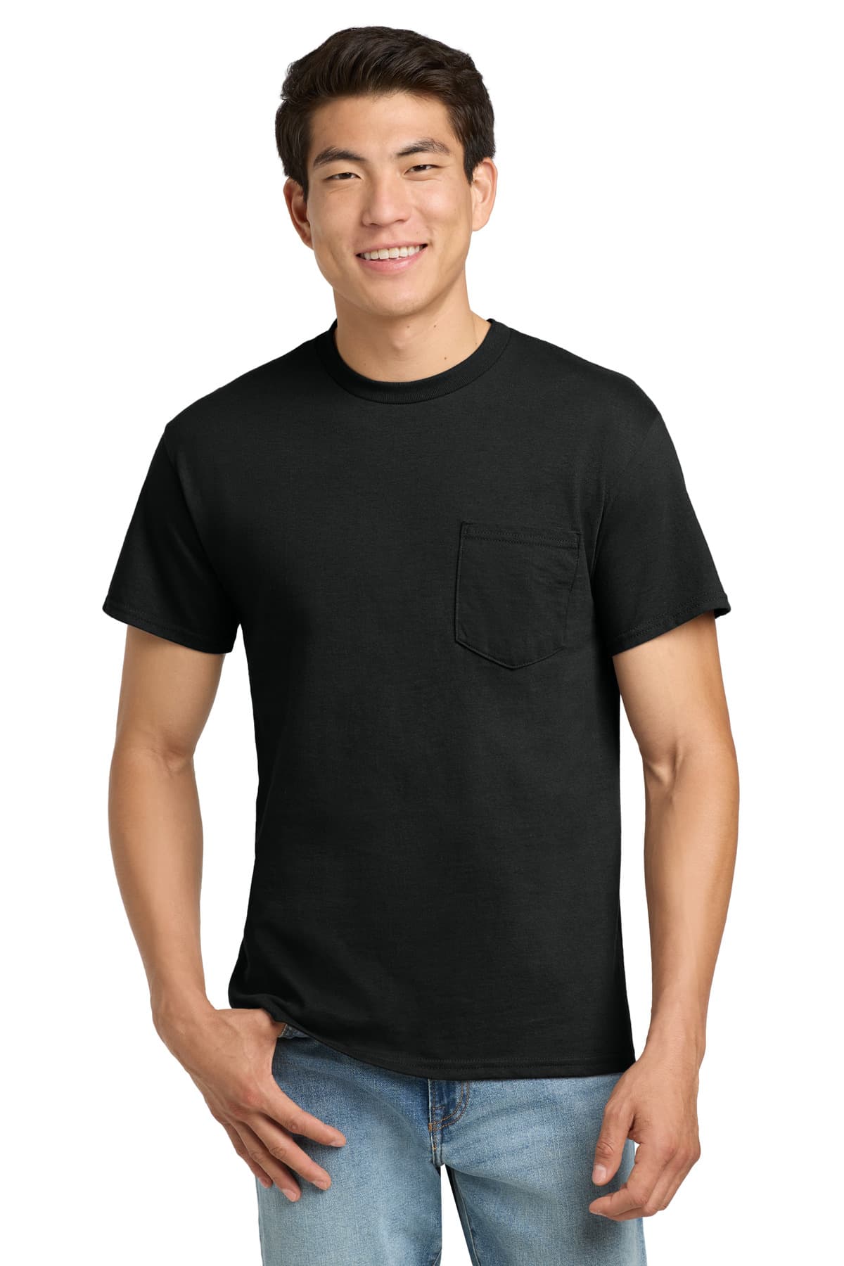 Gildan ® - Ultra Cotton ® 100% US Cotton T-Shirt with Pocket. 2300 thumbnail 5