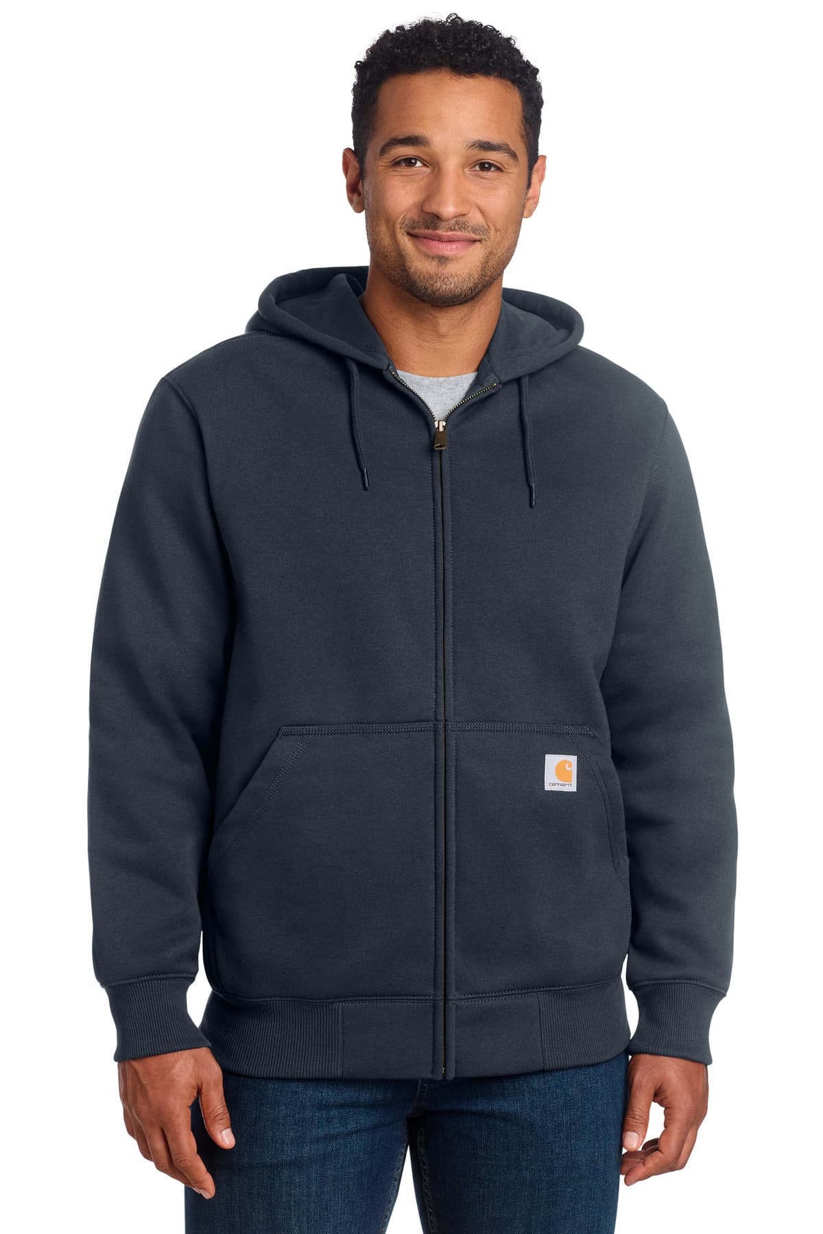 Carhartt ® Rain Defender ® Paxton Heavyweight Hooded Zip-Front Sweatshirt. CT100614 thumbnail 4