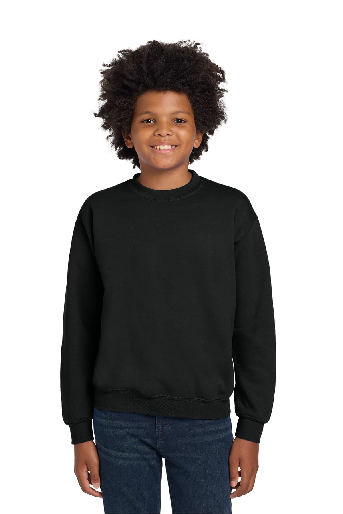 Gildan ® Youth Heavy Blend Crewneck Sweatshirt. 18000B thumbnail 3