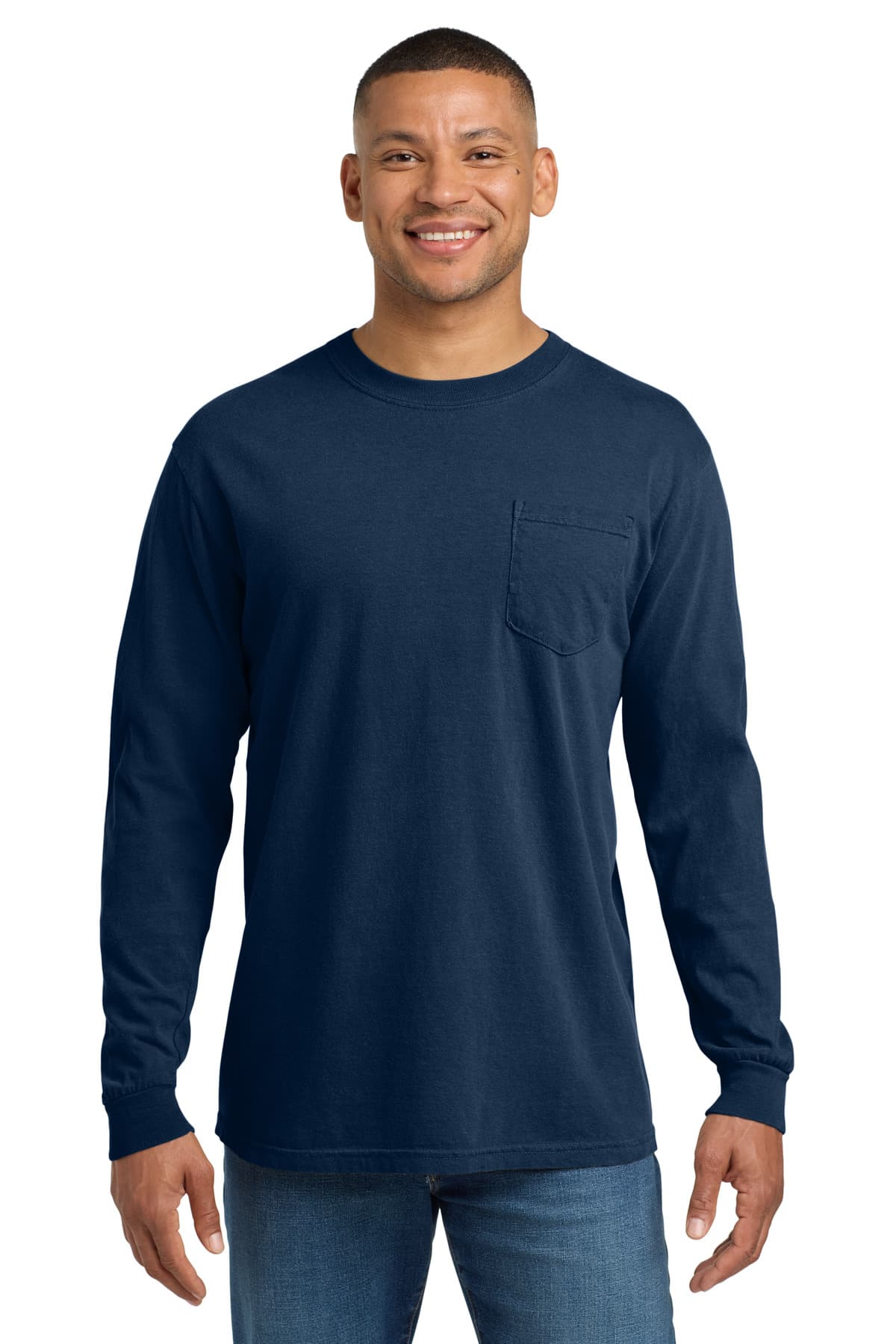 COMFORT COLORS ® Heavyweight Ring Spun Long Sleeve Pocket Tee. 4410 thumbnail 5