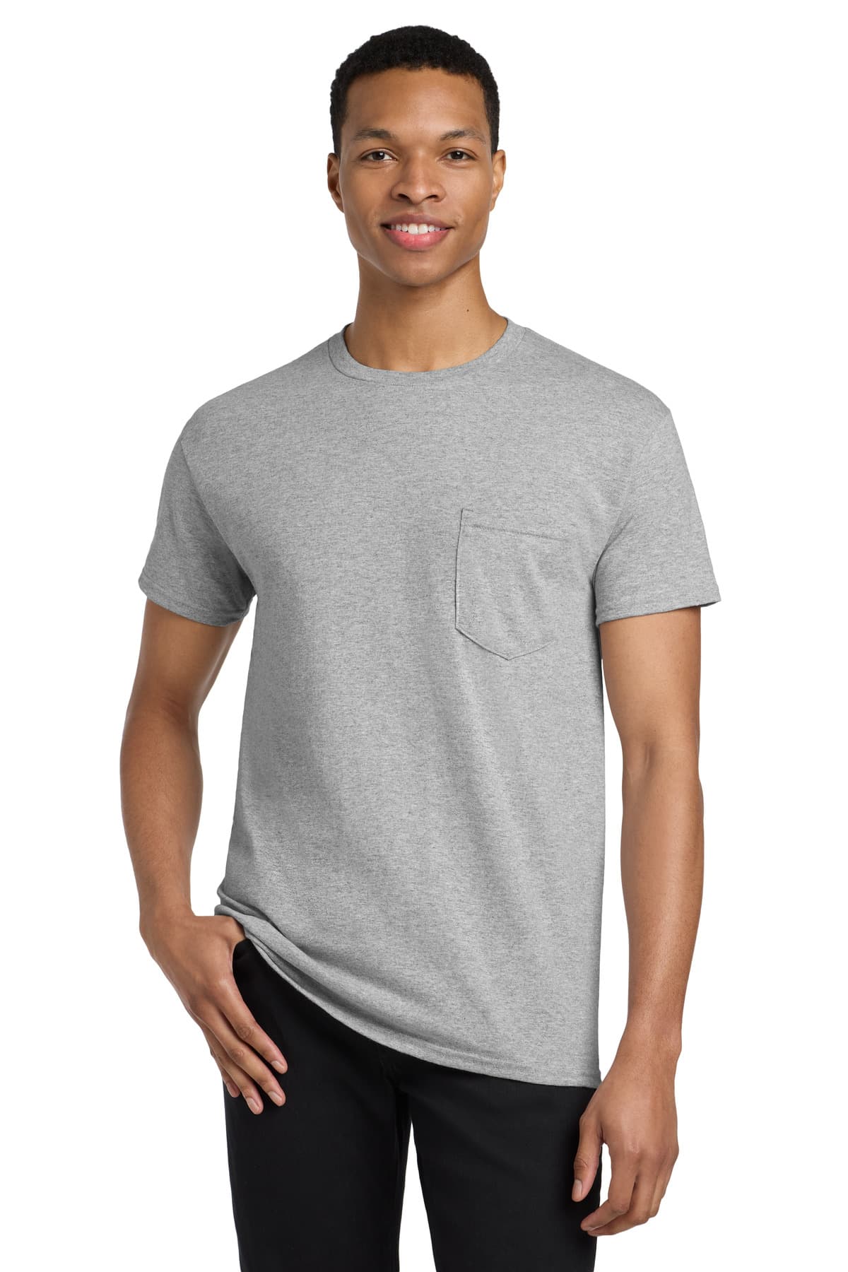 Gildan ® Heavy Cotton  100% Cotton Pocket T-Shirt. 5300 thumbnail 5