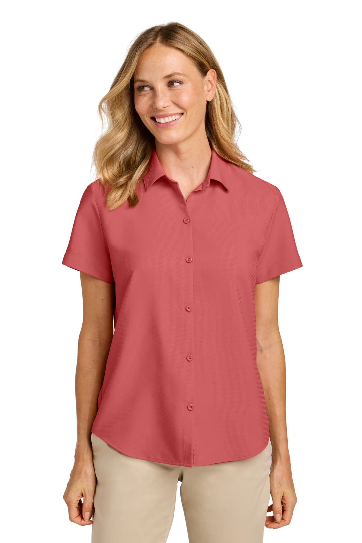 Port Authority ® Women's Short Sleeve UV Dockside Shirt LW963 thumbnail 2