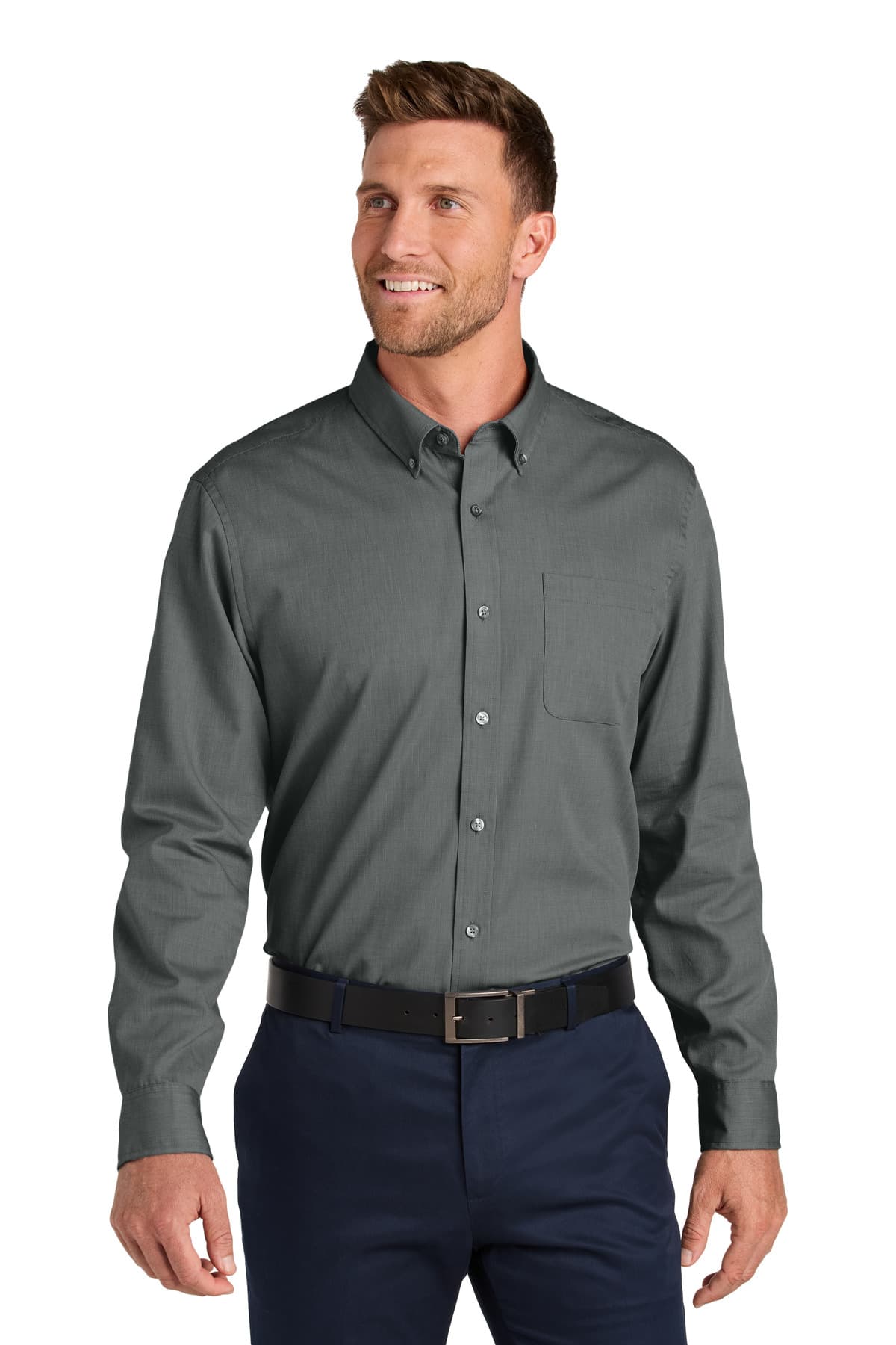 Port Authority ® Long Sleeve Nailhead Easy Care Shirt W816 thumbnail 4
