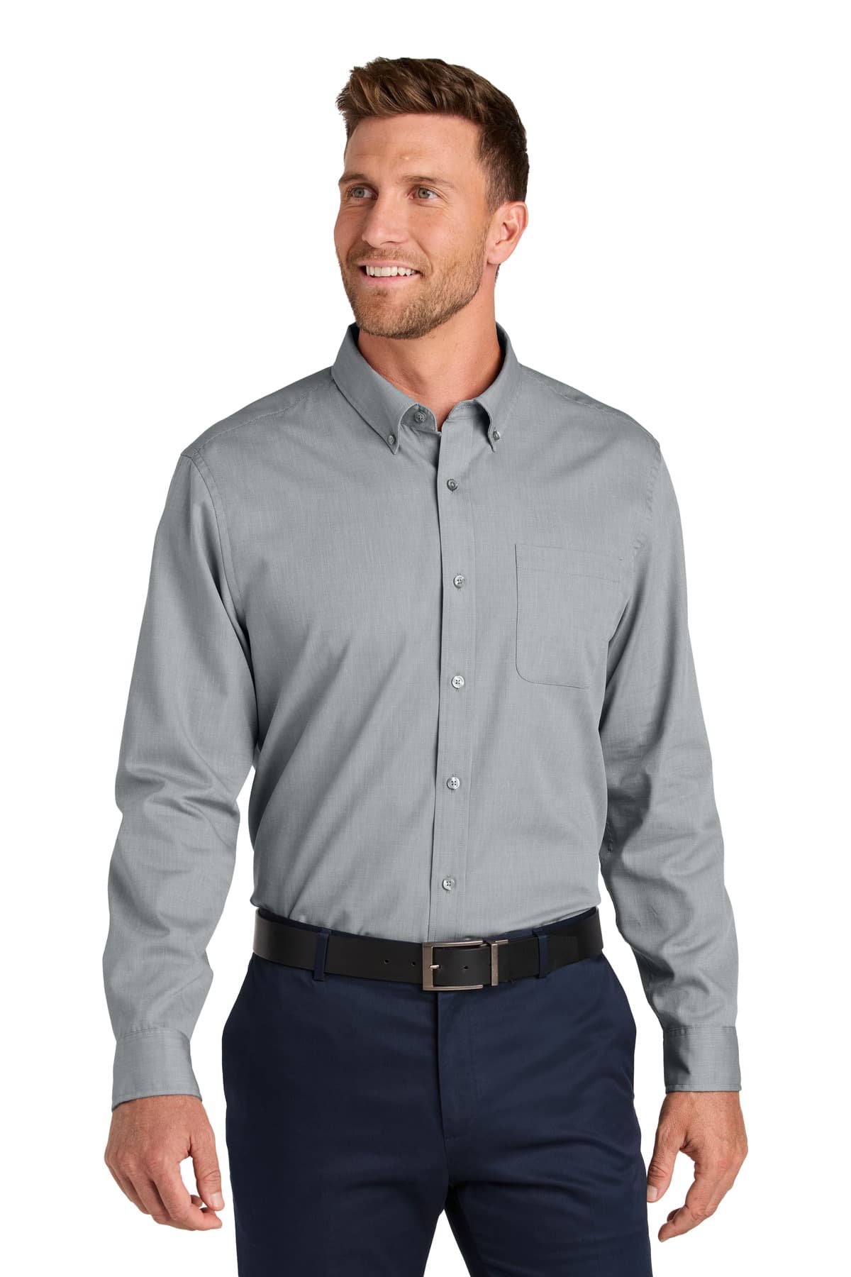 Port Authority ® Long Sleeve Nailhead Easy Care Shirt W816 thumbnail 5