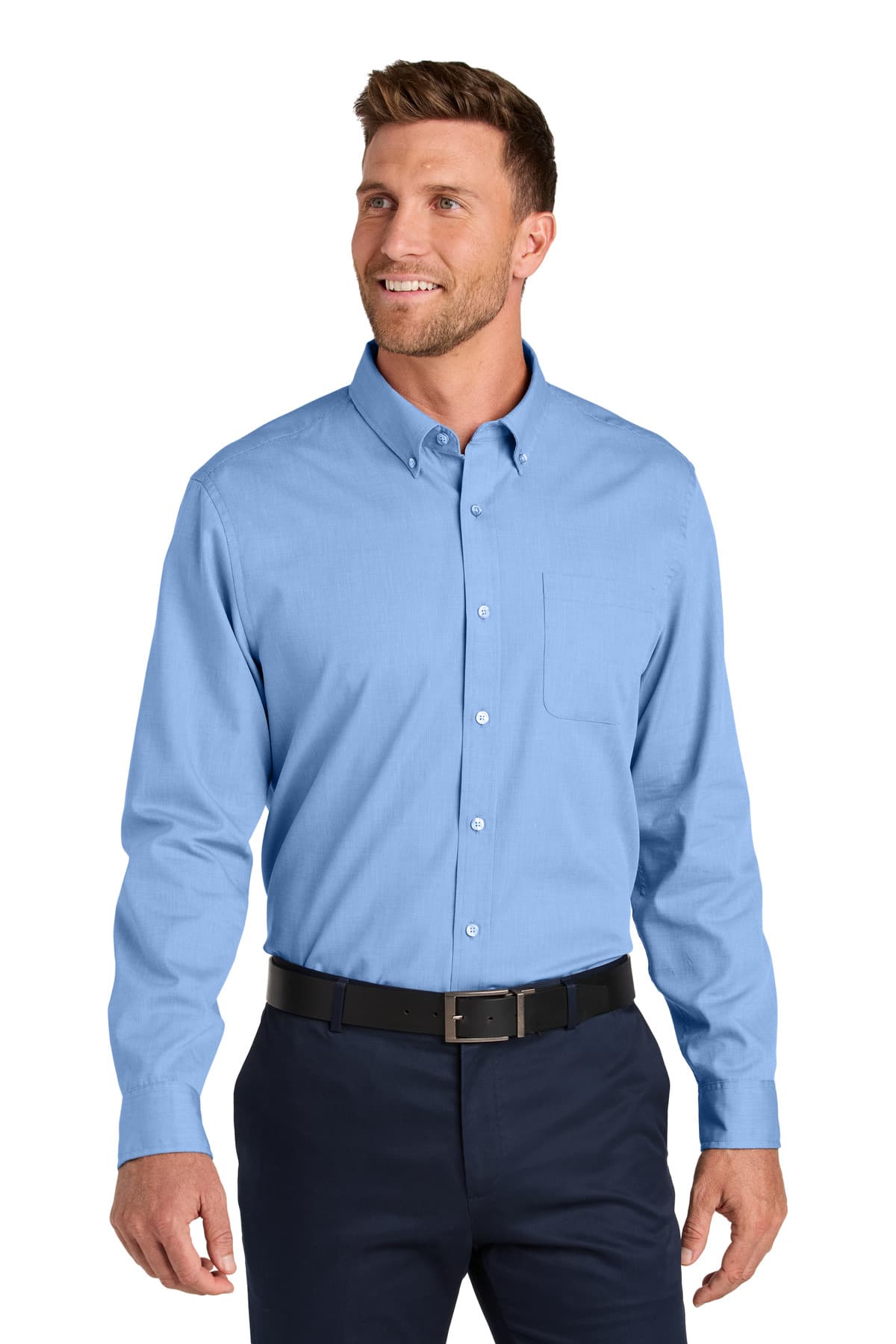 Port Authority ® Long Sleeve Nailhead Easy Care Shirt W816 thumbnail 2
