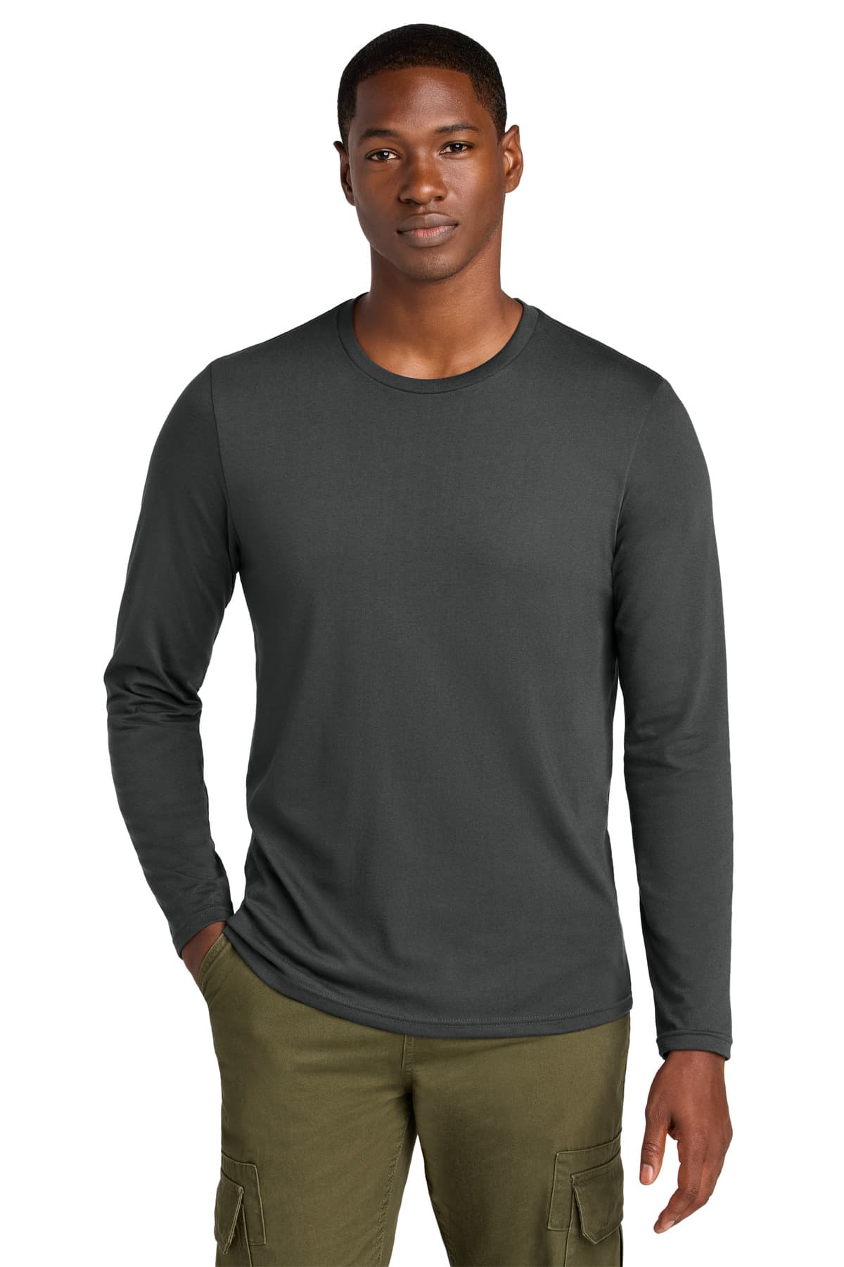 District ® Perfect Weight ® CVC Long Sleeve Tee DT185 thumbnail 6