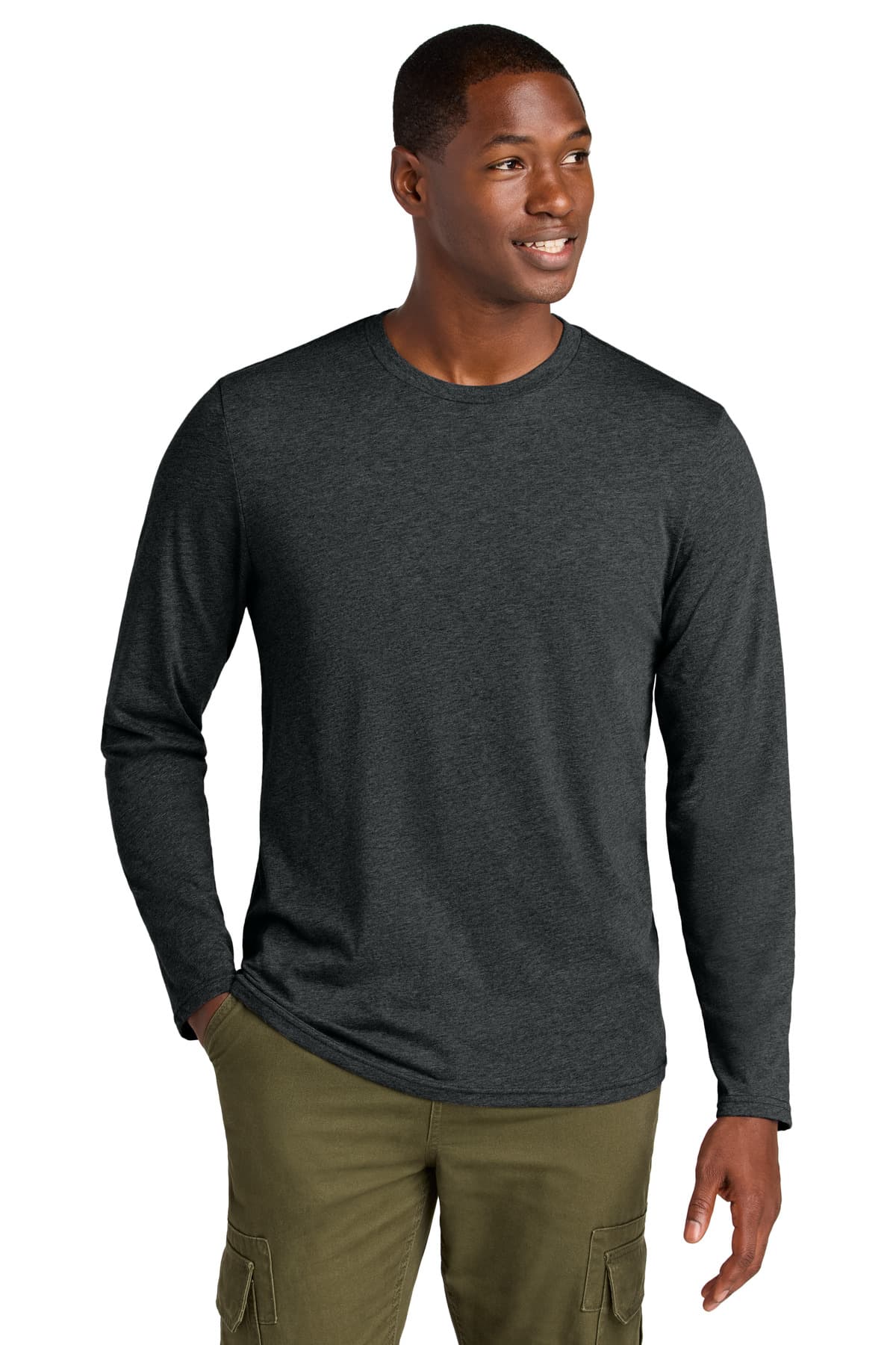 District ® Perfect Weight ® CVC Long Sleeve Tee DT185 thumbnail 2