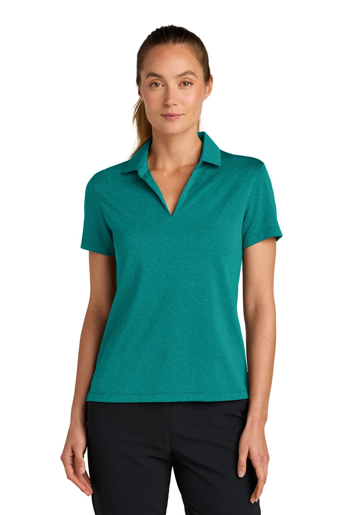 Nike Women's Dri-FIT Smooth Heather Polo NKFQ4793 thumbnail 2