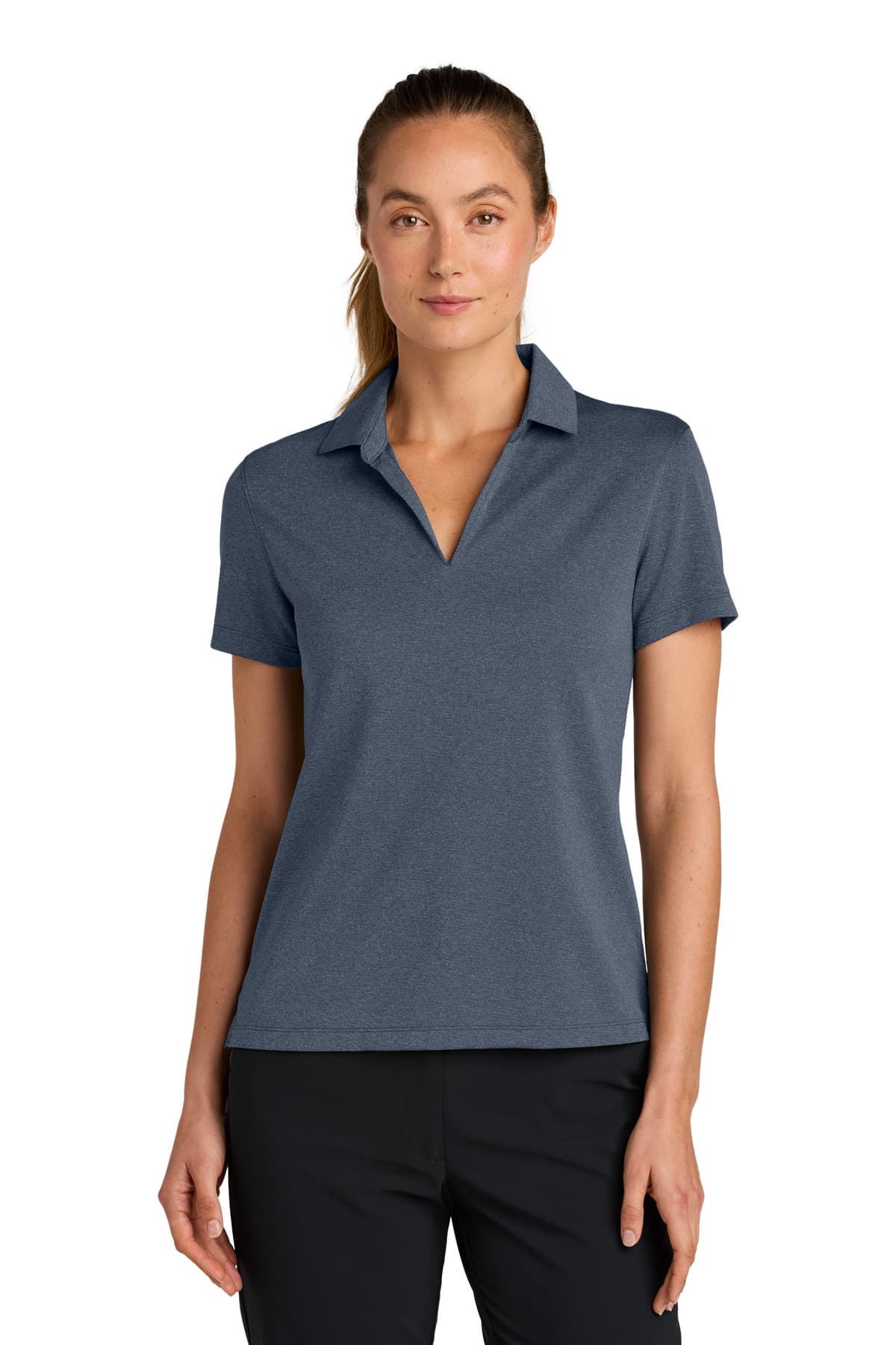 Nike Women's Dri-FIT Smooth Heather Polo NKFQ4793 thumbnail 4
