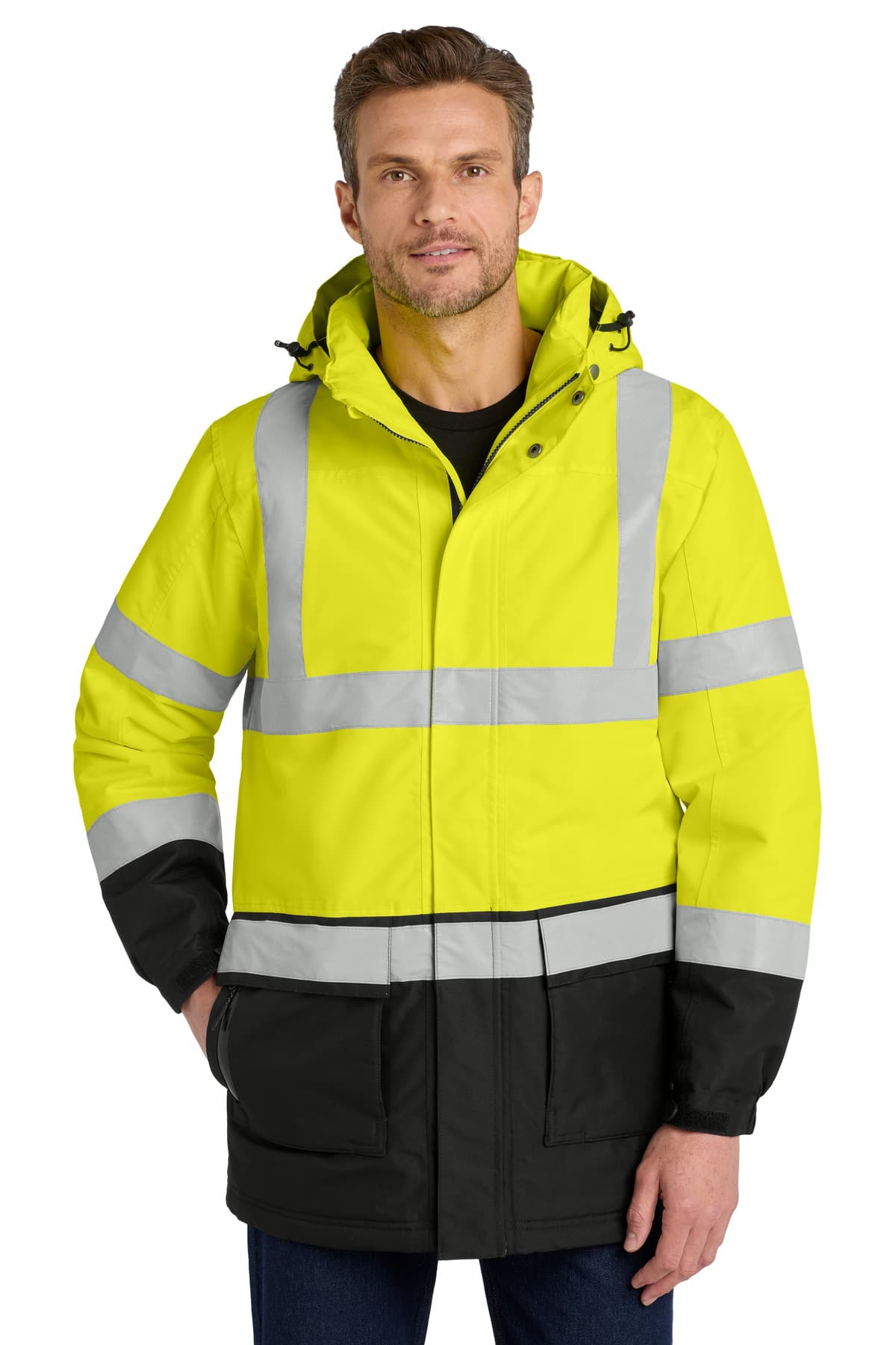 Port Authority ® ANSI 107 Class 3 Safety Heavyweight Parka. J799S thumbnail 2