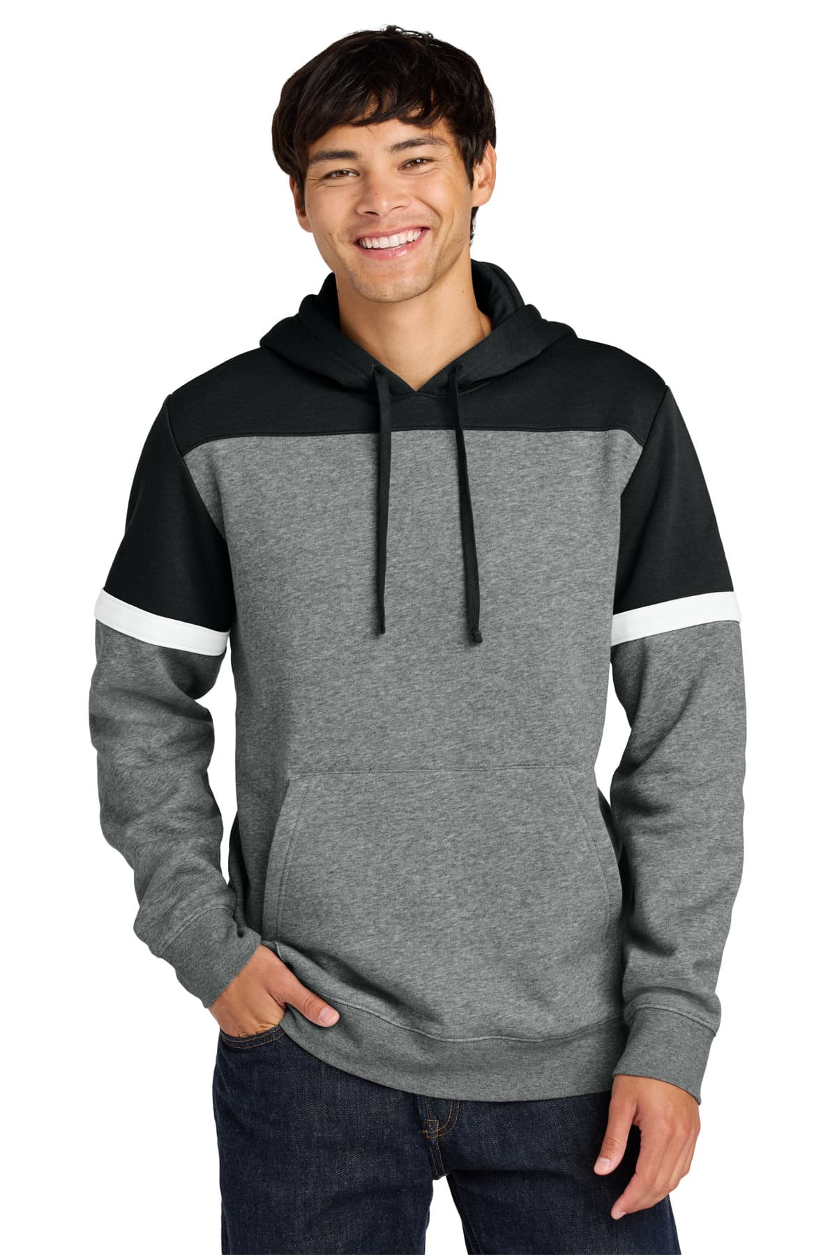 Sport-Tek ® Drive Fleece Colorblock Hoodie STF205 thumbnail 3