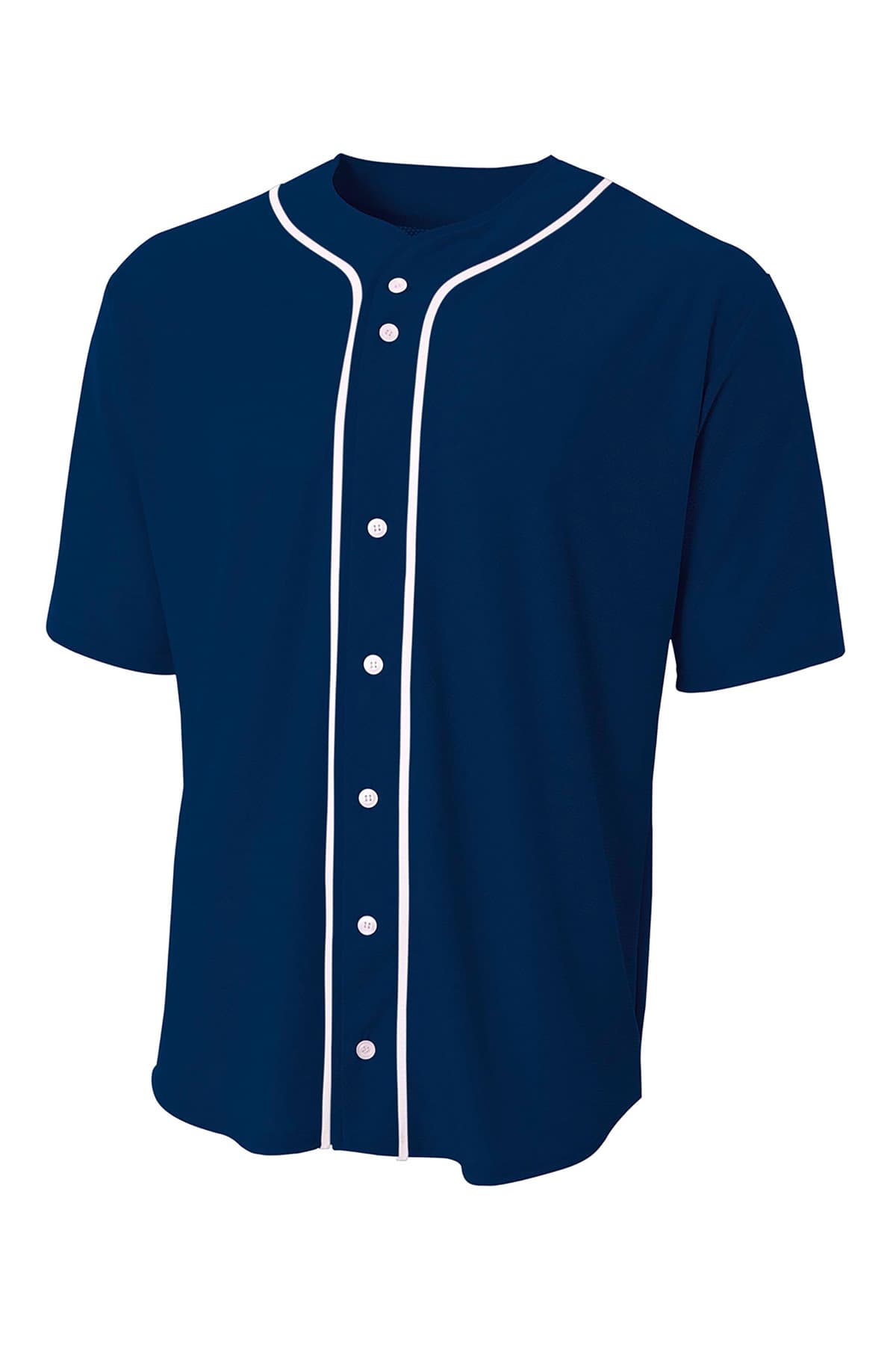 A4 Short Sleeve Full-Button Baseball Top A4N4184 thumbnail 4