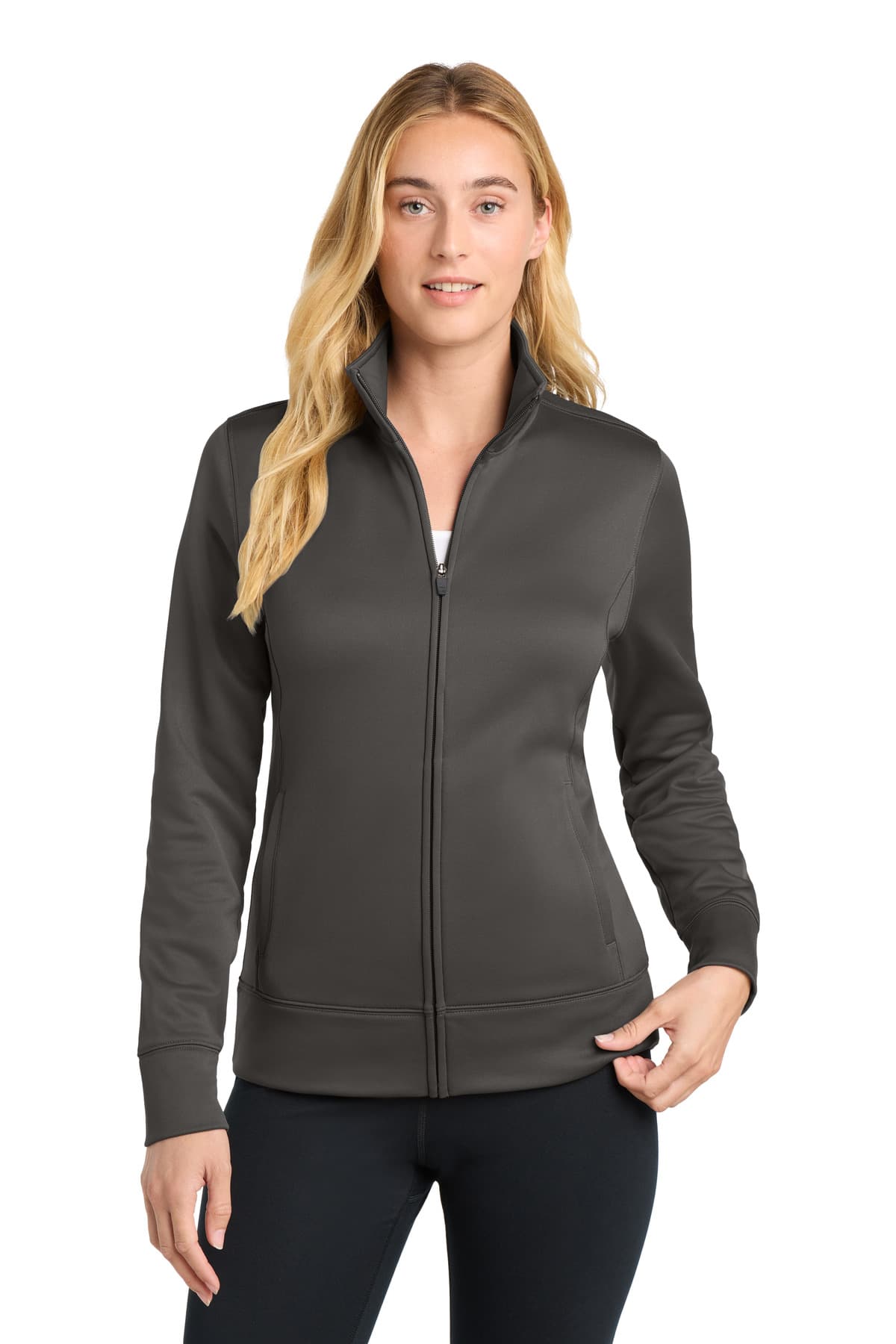 Sport-Tek ® Women's Sport-Wick ® Fleece Full-Zip Jacket. LST241 thumbnail 6