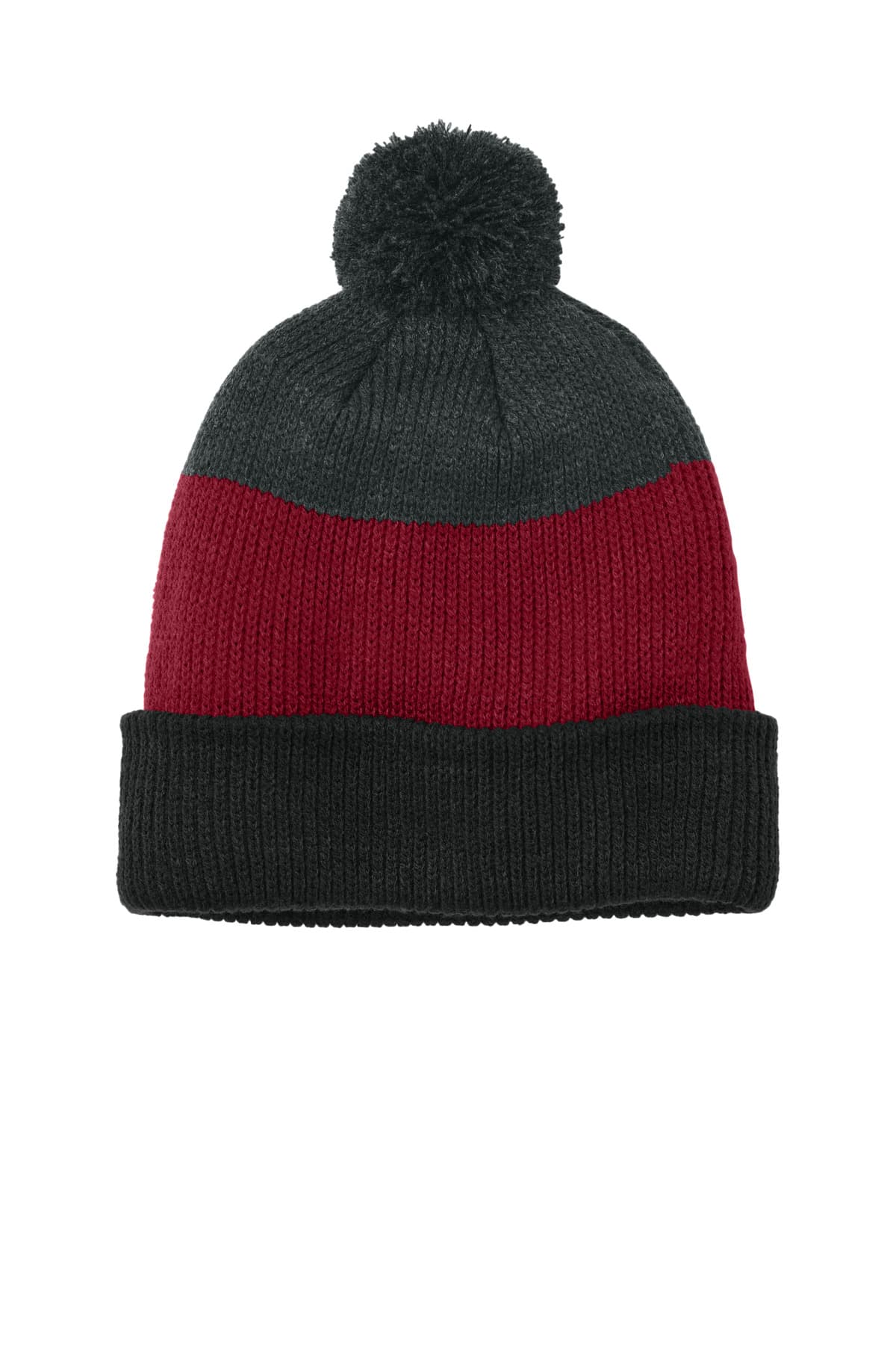 Port Authority ® Cozy Striped Pom Beanie C979 thumbnail 3
