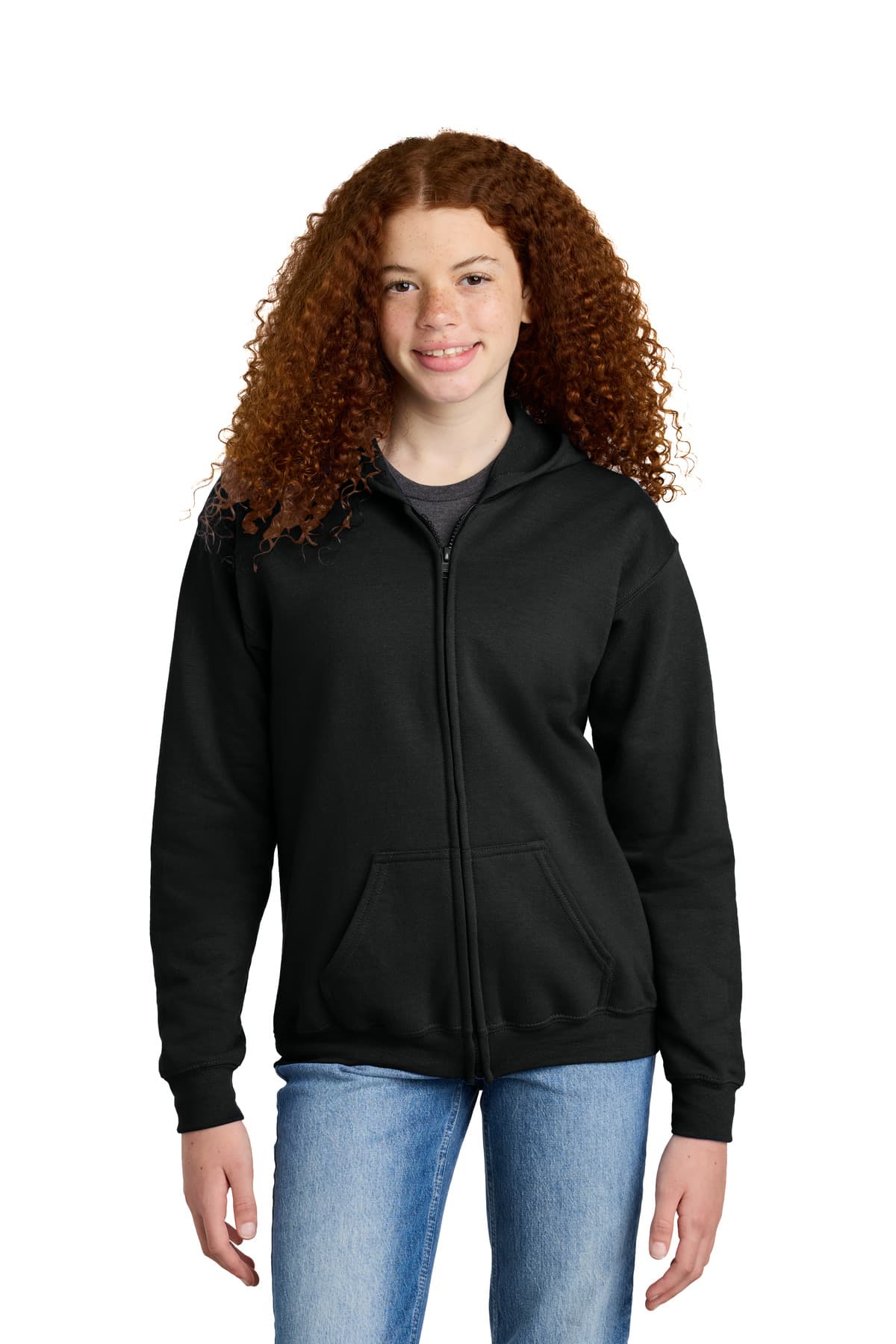 Gildan ® Youth Heavy Blend  Full-Zip Hooded Sweatshirt. 18600B thumbnail 2