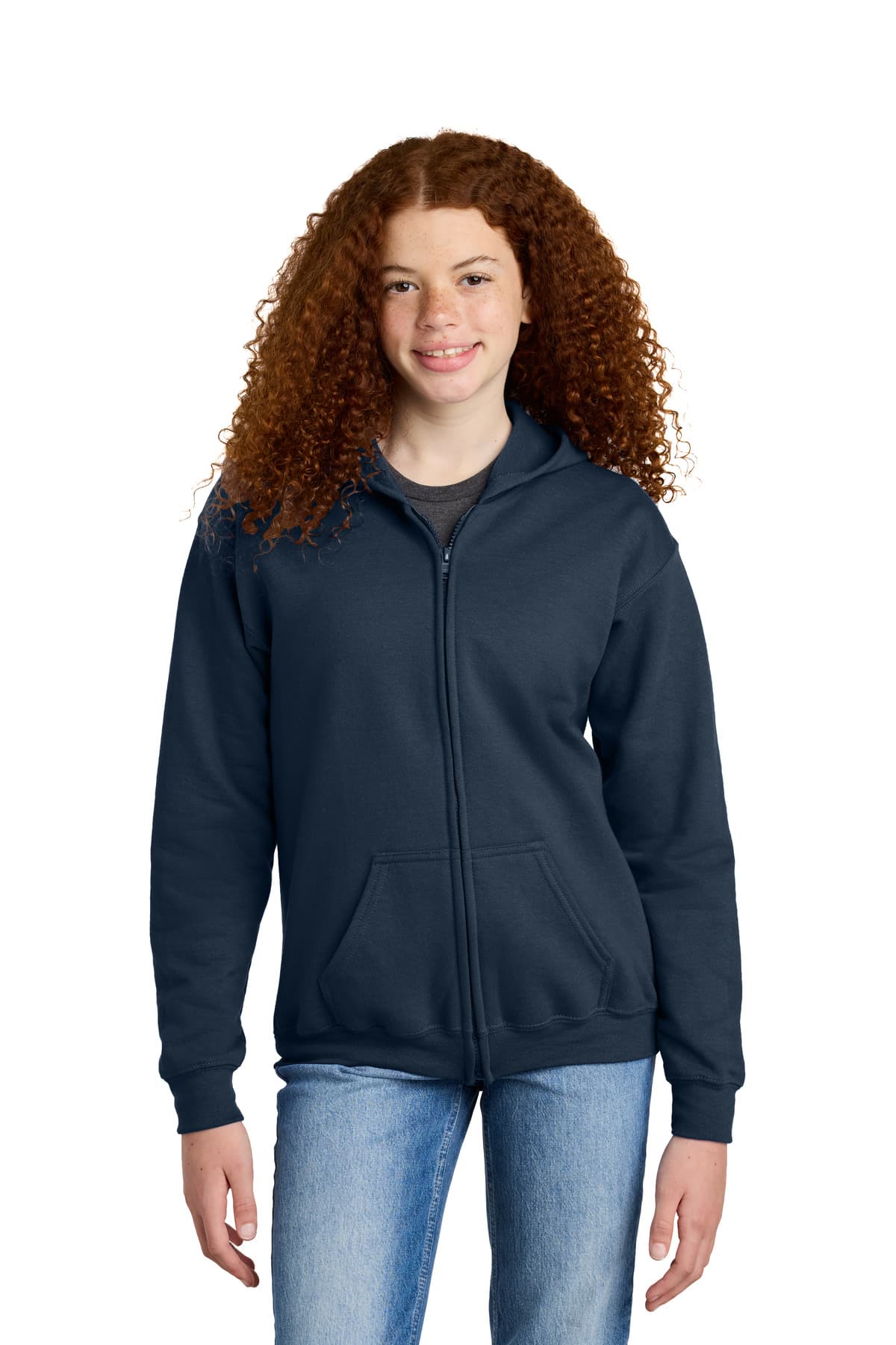 Gildan ® Youth Heavy Blend  Full-Zip Hooded Sweatshirt. 18600B thumbnail 4