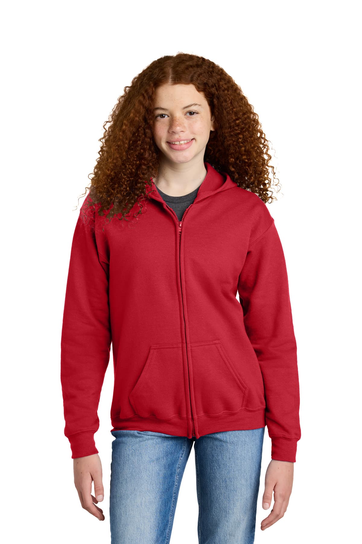Gildan ® Youth Heavy Blend  Full-Zip Hooded Sweatshirt. 18600B thumbnail 5