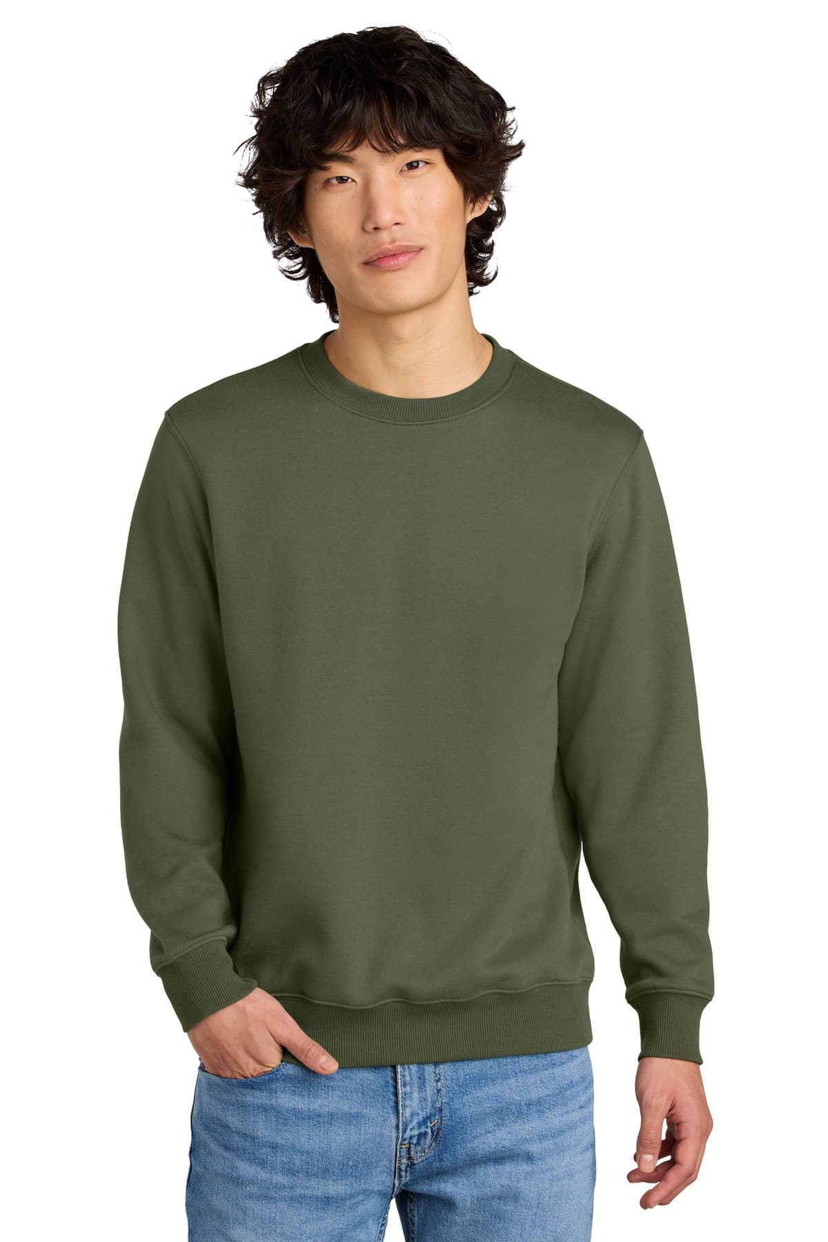 District ® Perfect Weight ® Fleece Crew DT1106 thumbnail 3