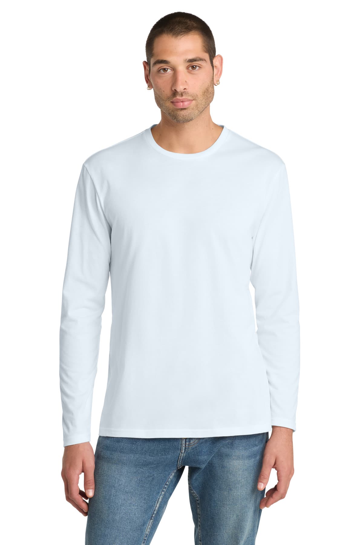 District ® Perfect Weight ® Long Sleeve Tee. DT105 thumbnail 3