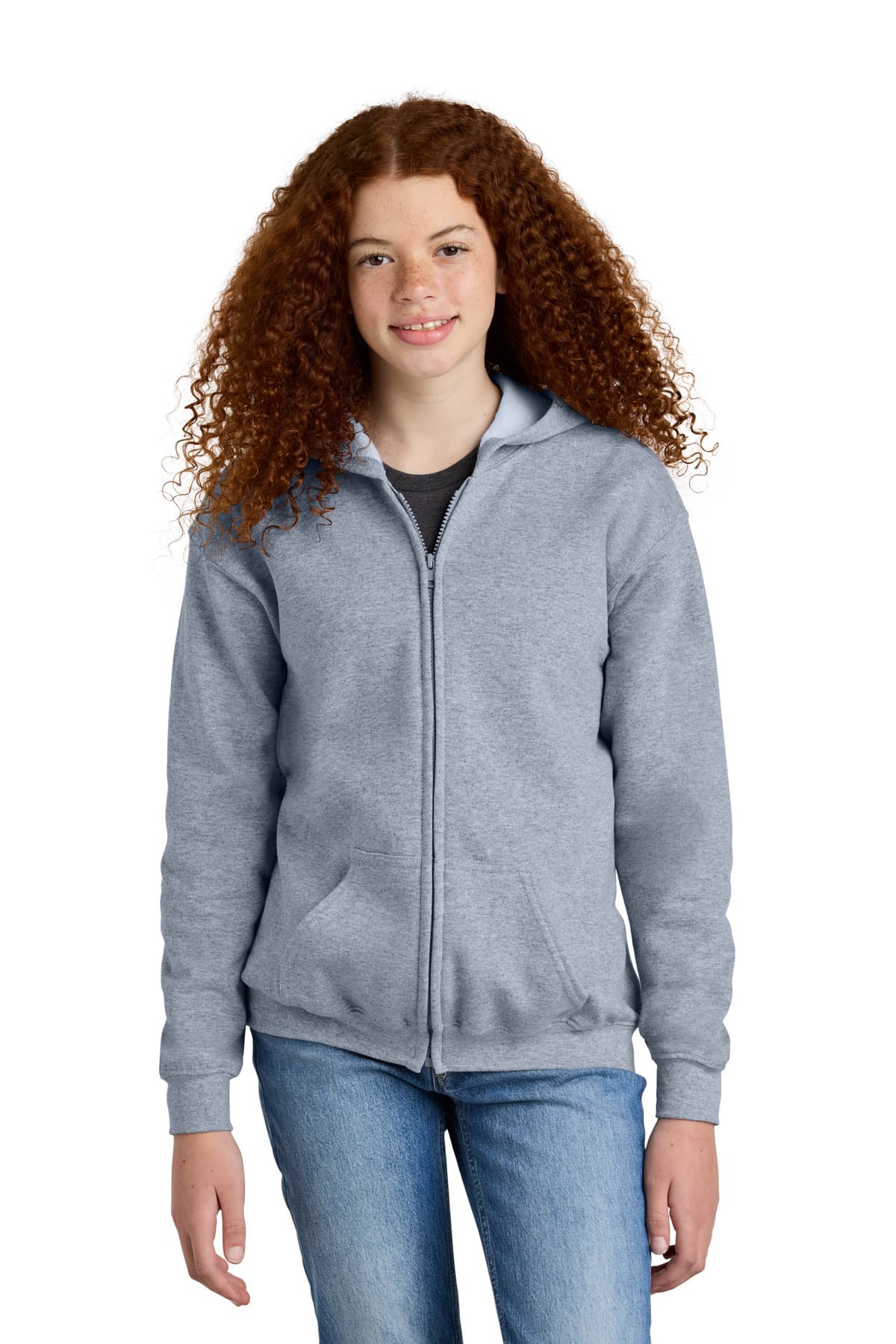 Gildan ® Youth Heavy Blend  Full-Zip Hooded Sweatshirt. 18600B thumbnail 3