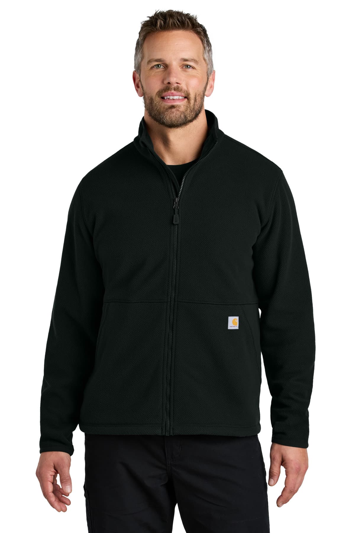Carhartt ® Textured Full-Zip Fleece Jacket CT106416 thumbnail 2