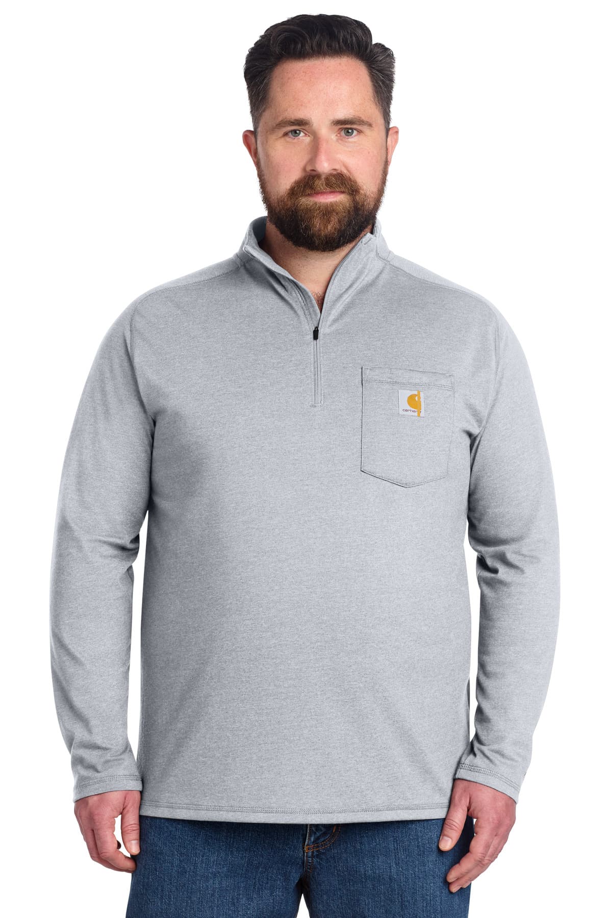 Carhartt Force ® 1/4-Zip Long Sleeve T-Shirt CT106660 thumbnail 4