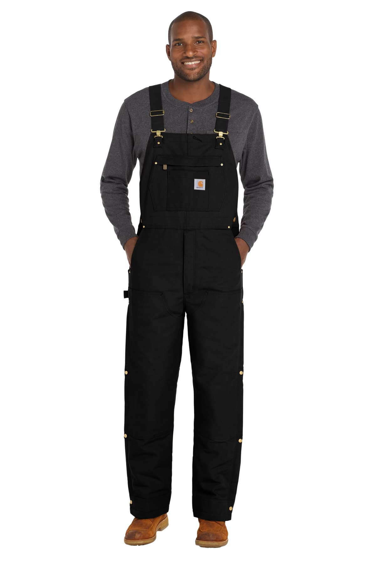 Carhartt ® Firm Duck Insulated Bib Overalls CT106672 thumbnail 2